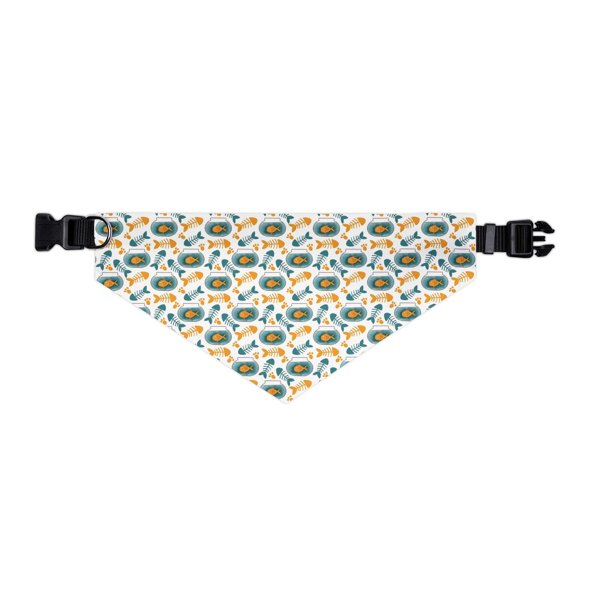 Gold Fish Pet Bandana Collar - Canvasses