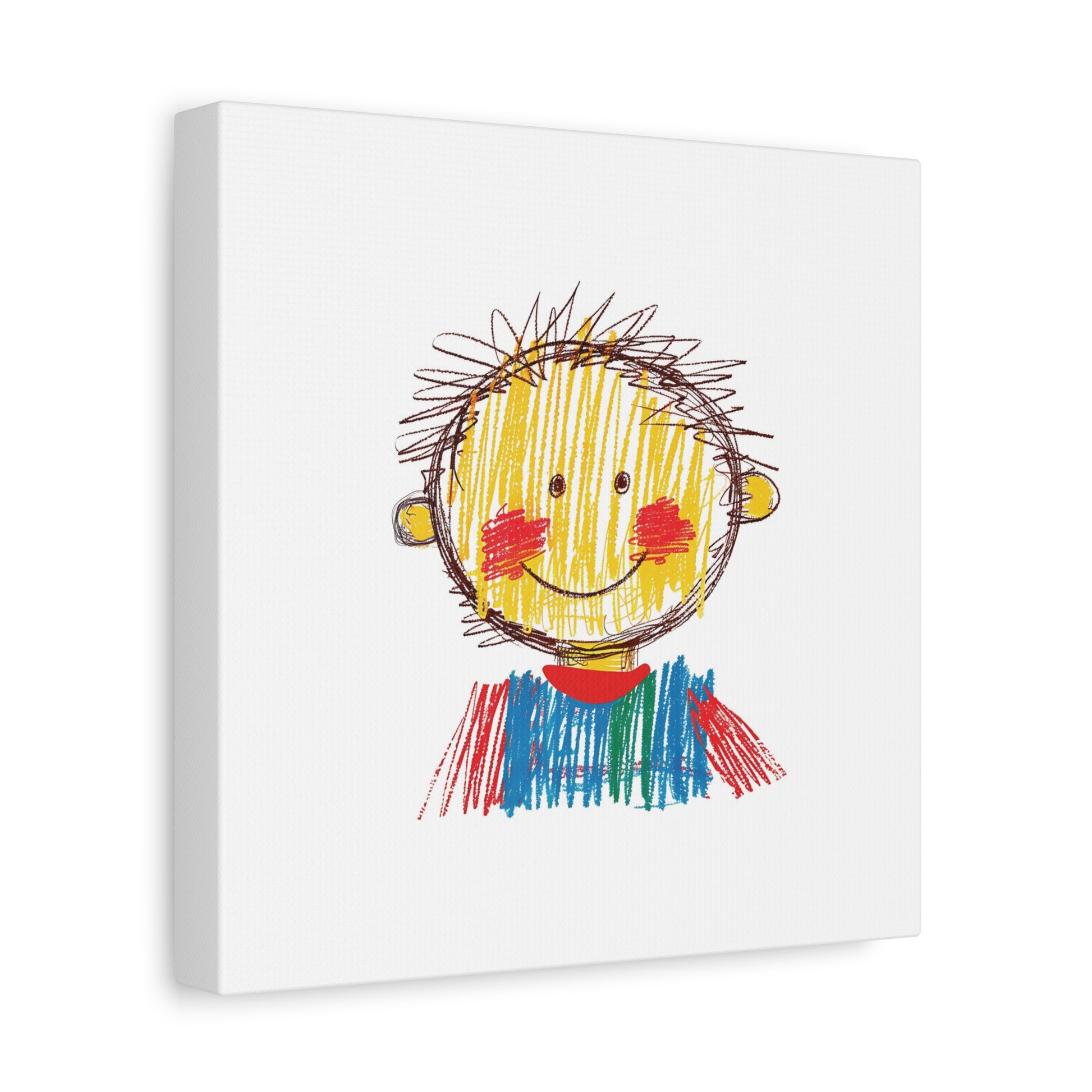 Crayon Kid Canvas Wall Art Square - Canvasses