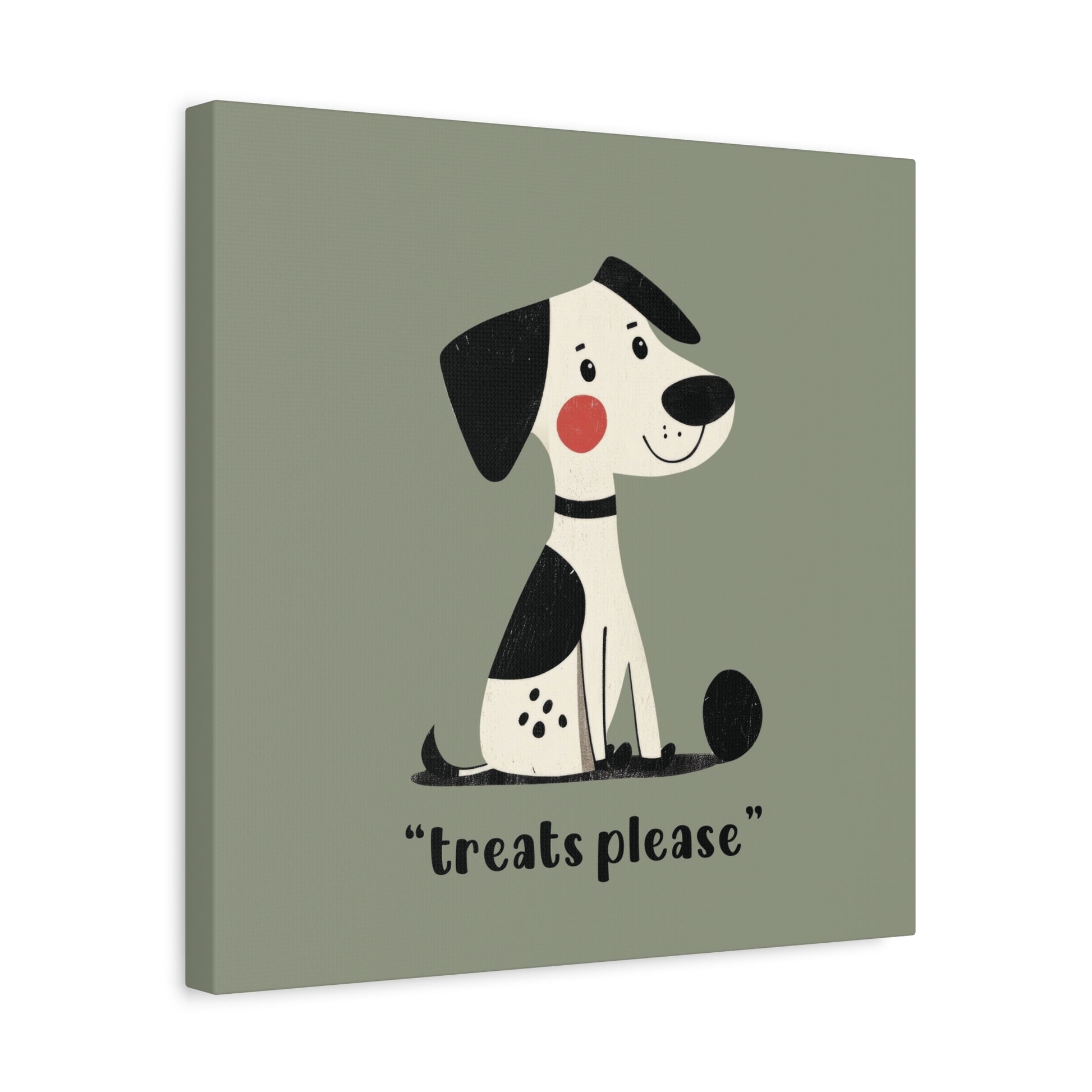 Treats Please Canvas Wall Art Square - Canvasses