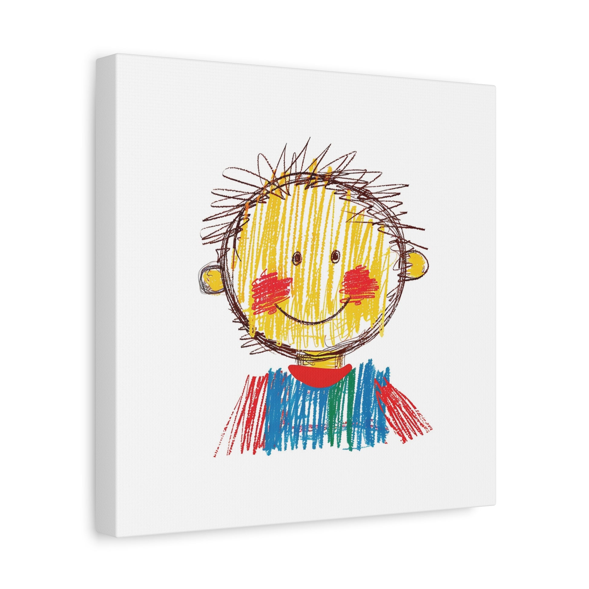 Crayon Kid Canvas Wall Art Square - Canvasses
