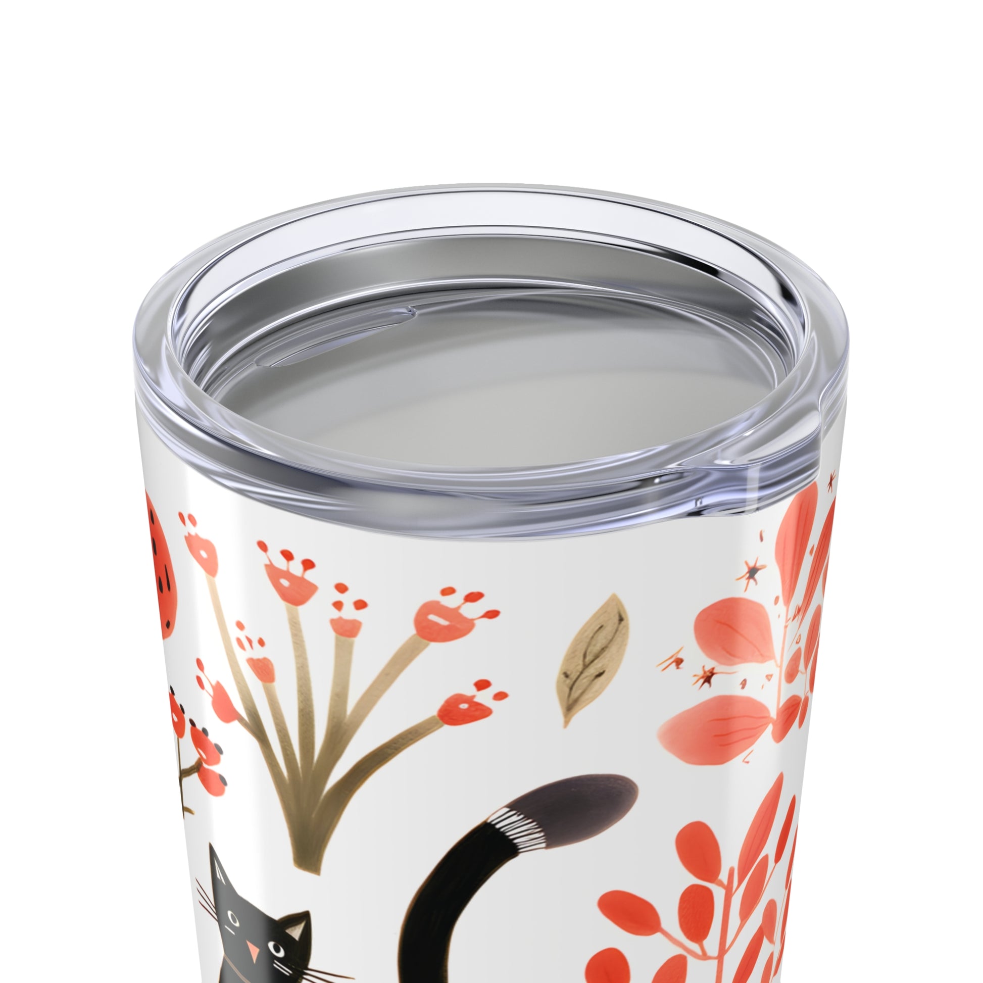 Folk Cat 20 oz Stainless Steel Tumbler - Canvasses
