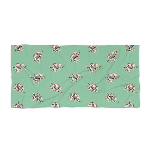 Koala Cuddle Oversized Beach Towel - Canvasses
