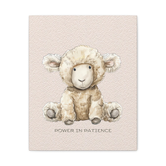 Power in Patience Canvas Wall Art Vertical - Canvasses