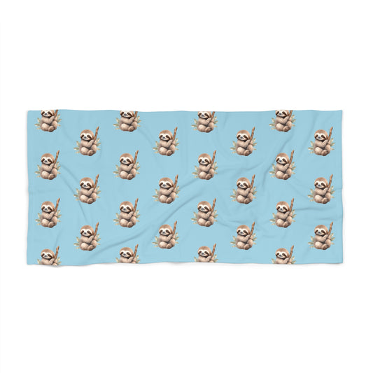 Lazy Daze Sloth Oversized Beach Towel - Canvasses