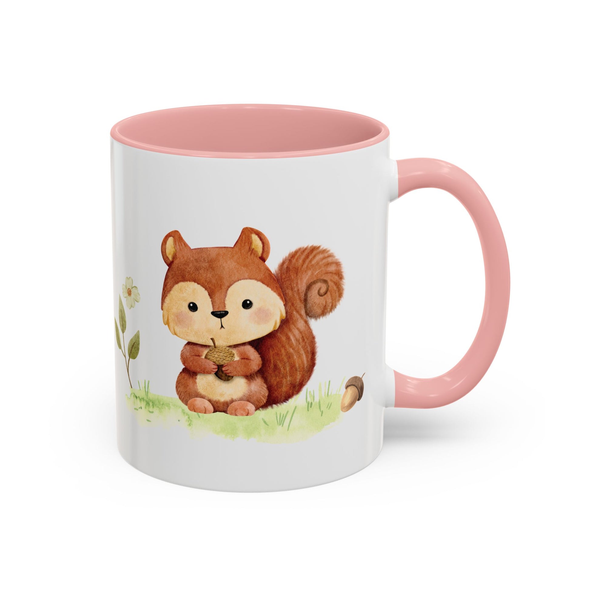 Watercolor Squirrel Accent Mug - Canvasses