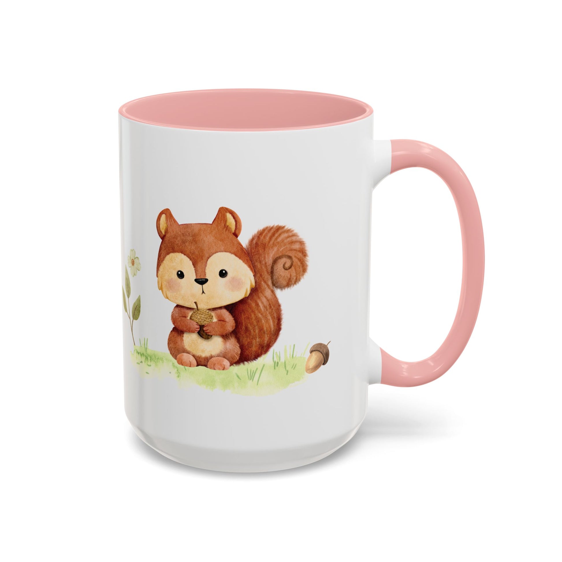 Watercolor Squirrel Accent Mug - Canvasses