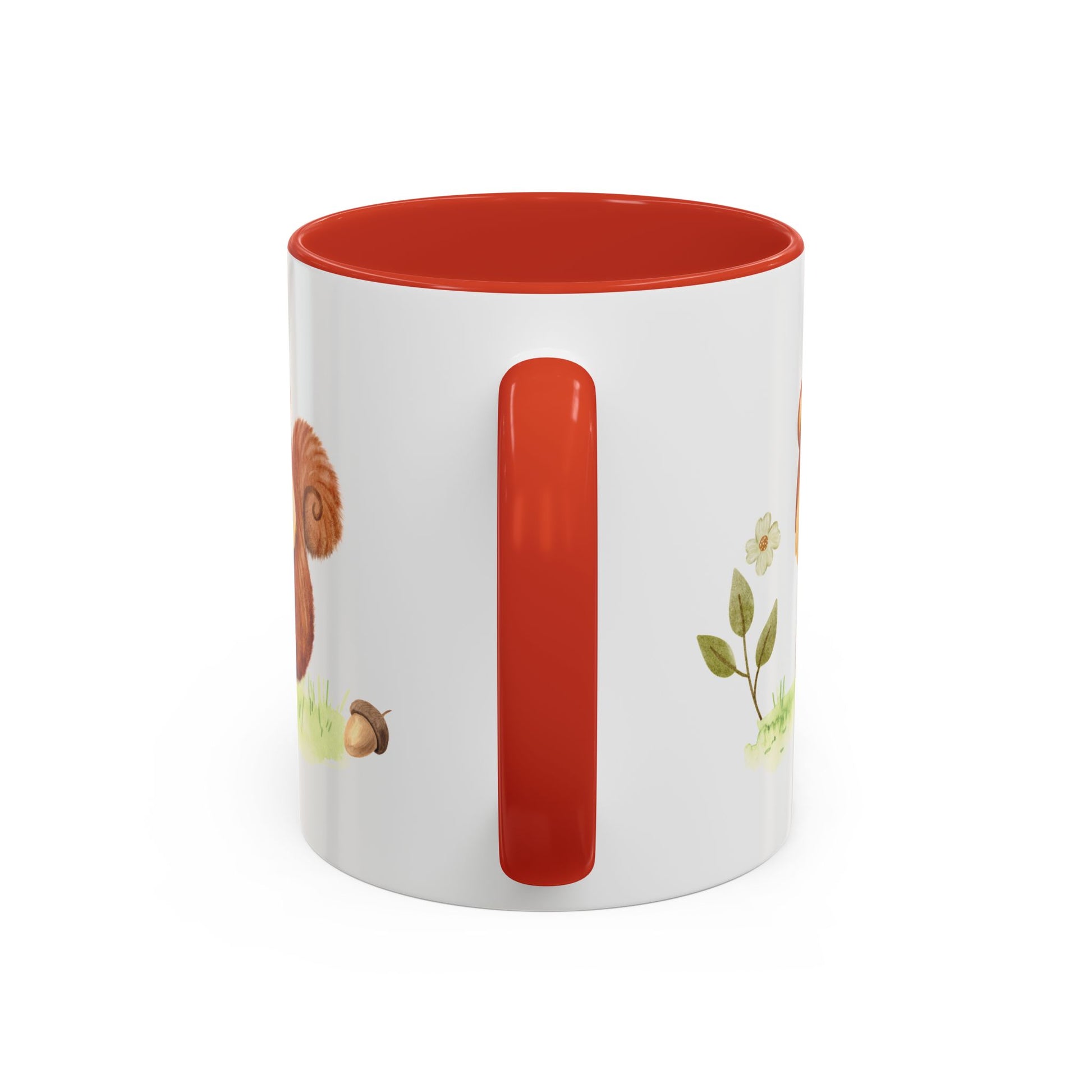 Watercolor Squirrel Accent Mug - Canvasses