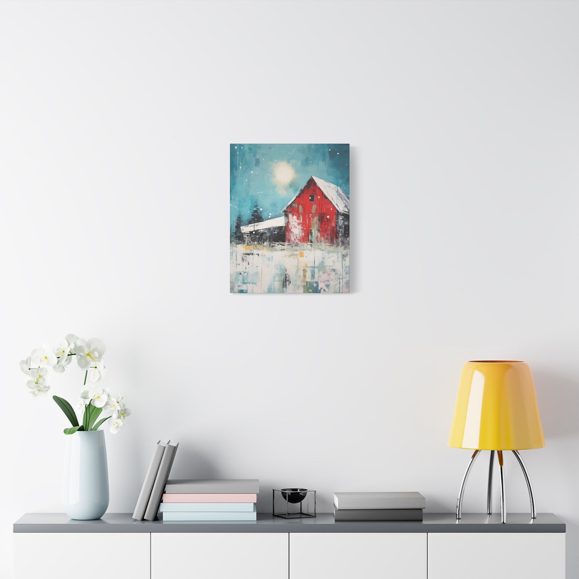 Red Refuge Canvas Wall Art Vertical - Canvasses