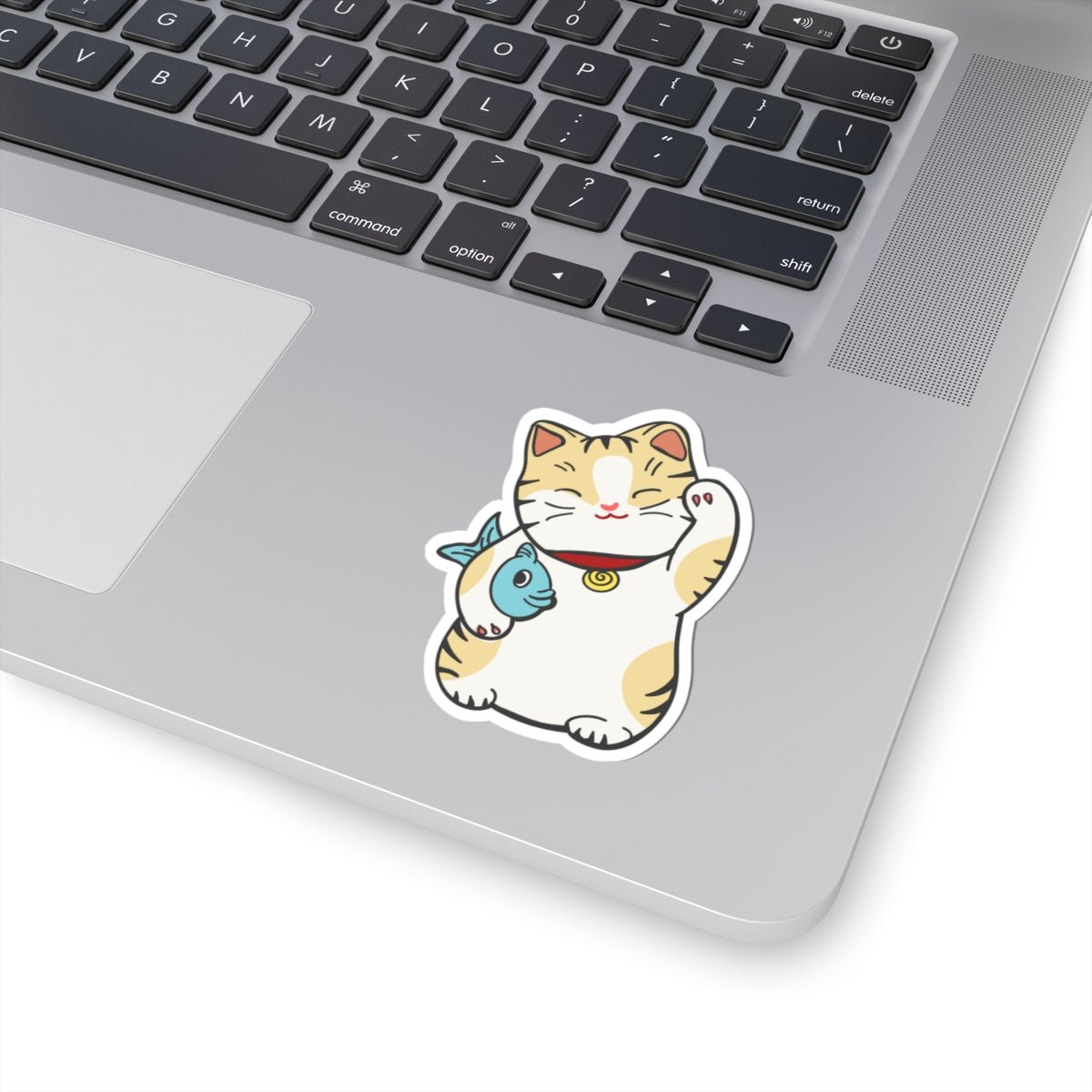 Lucky Cat Kiss - Cut Sticker - Canvasses