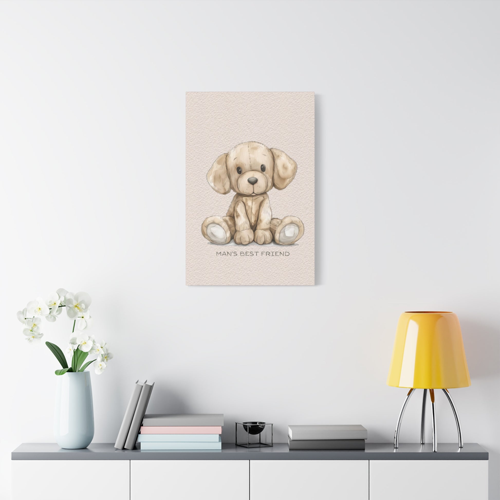Man's Best Friend Canvas Wall Art Vertical - Canvasses