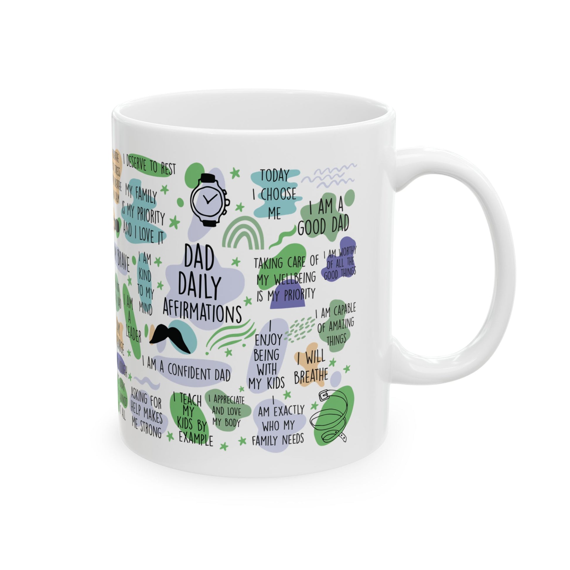 Dad Daily Affirmations Coffee Mug - Canvasses