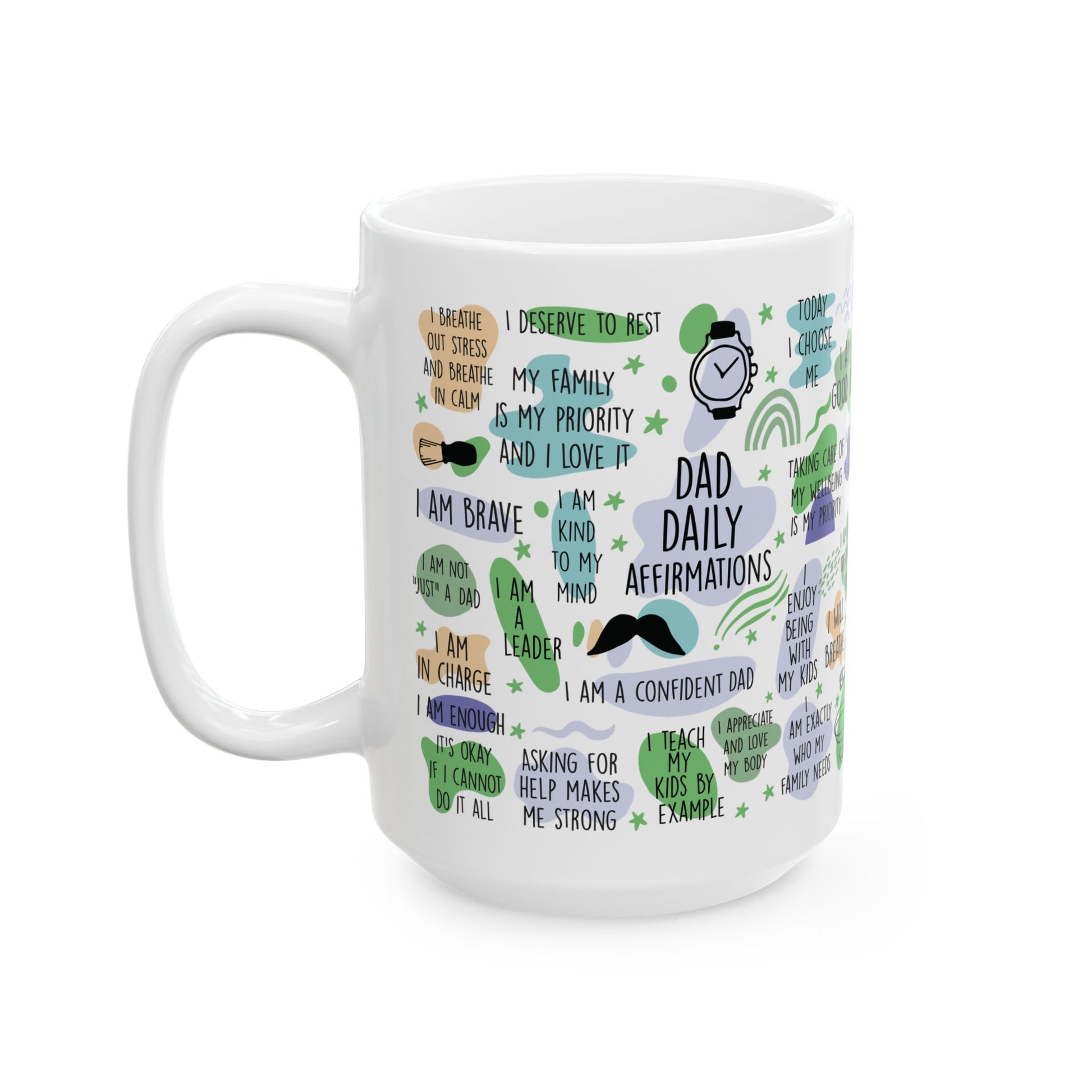 Dad Daily Affirmations Coffee Mug - Canvasses