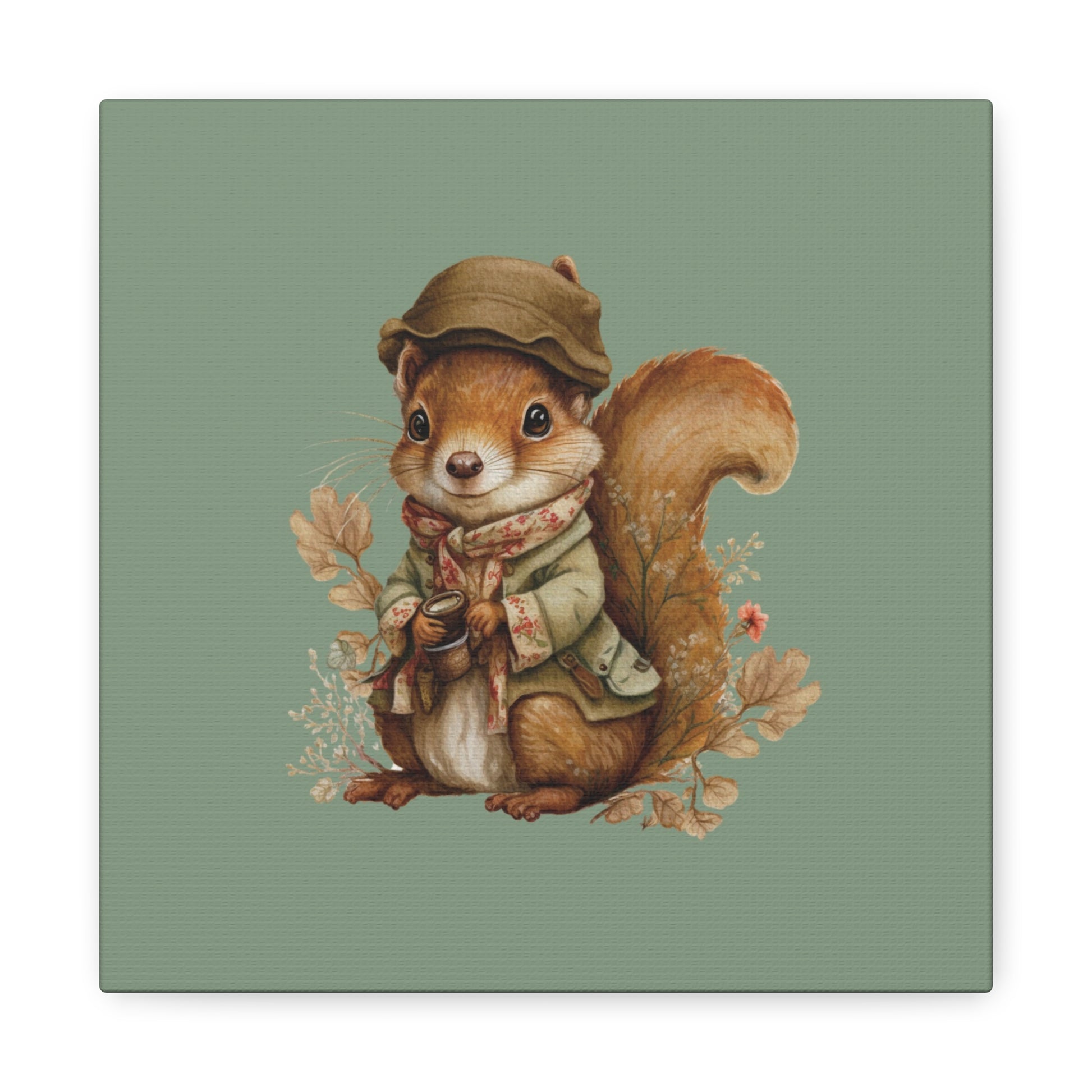 The Nut Collector Canvas Wall Art Square - Canvasses