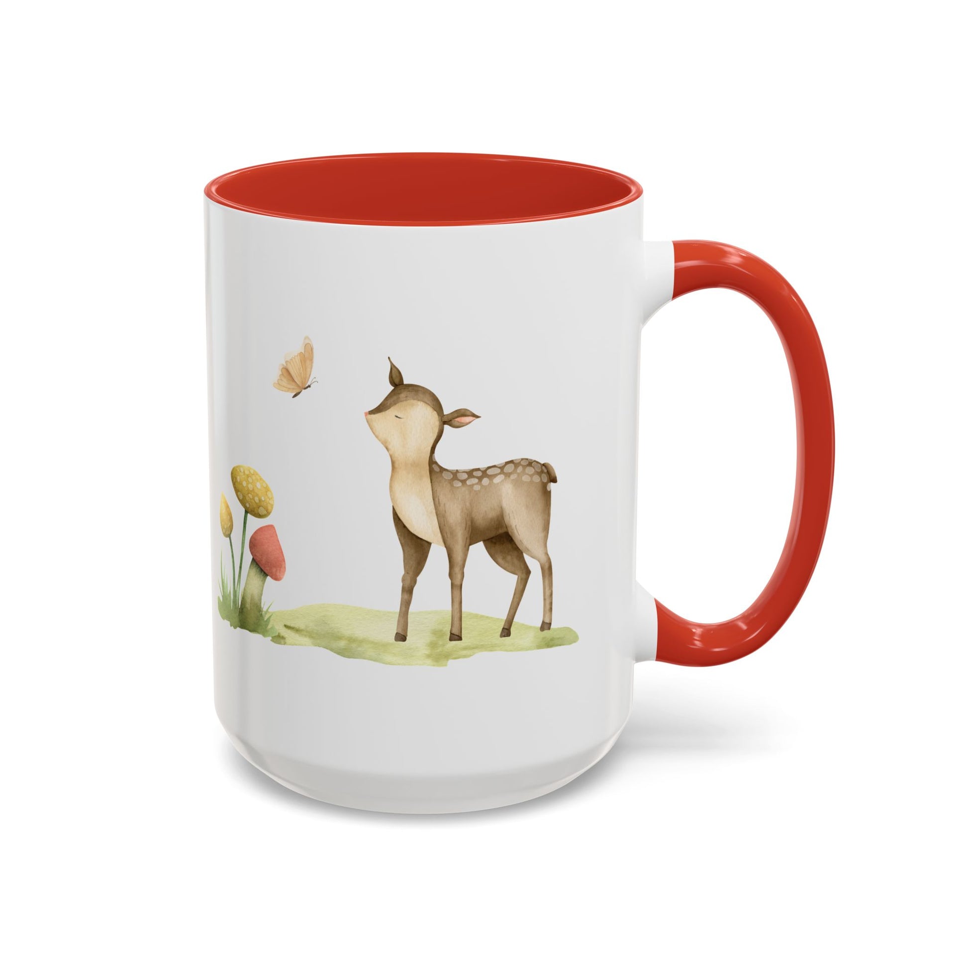Watercolor Deer Accent Mug - Canvasses