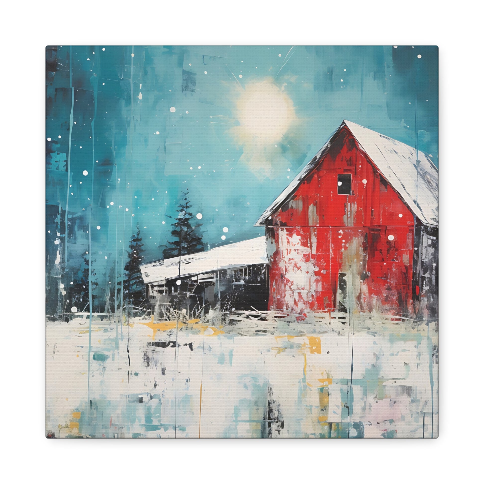 Red Refuge Canvas Wall Art Square - Canvasses