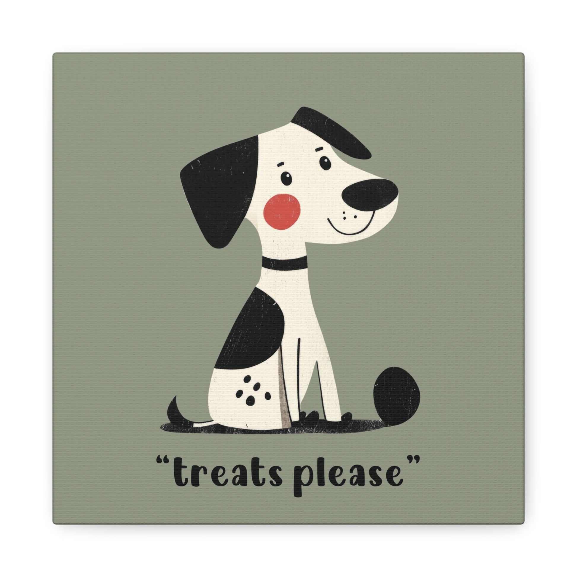 Treats Please Canvas Wall Art Square - Canvasses