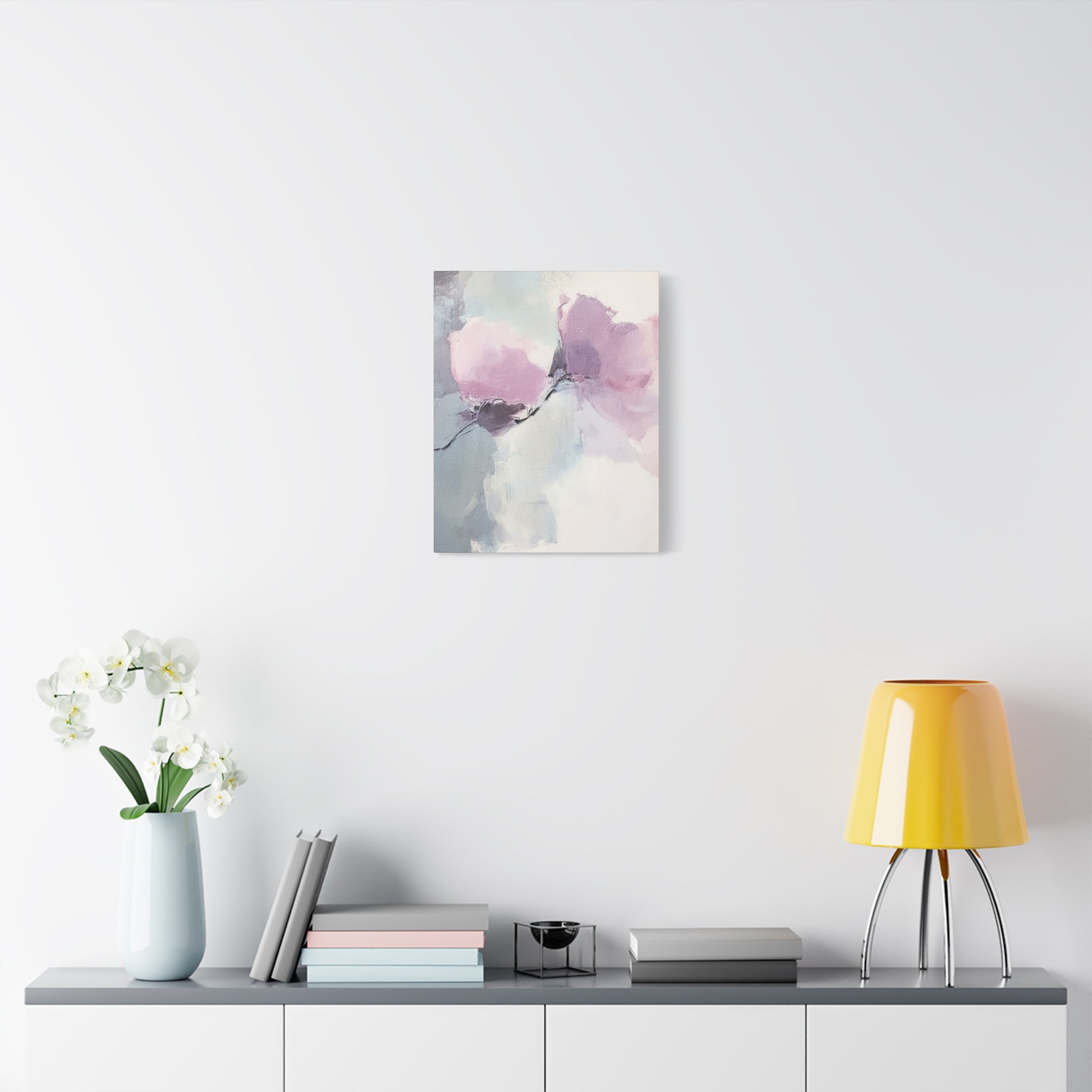 Lavender Roses Canvas Wall Art Vertical - Canvasses