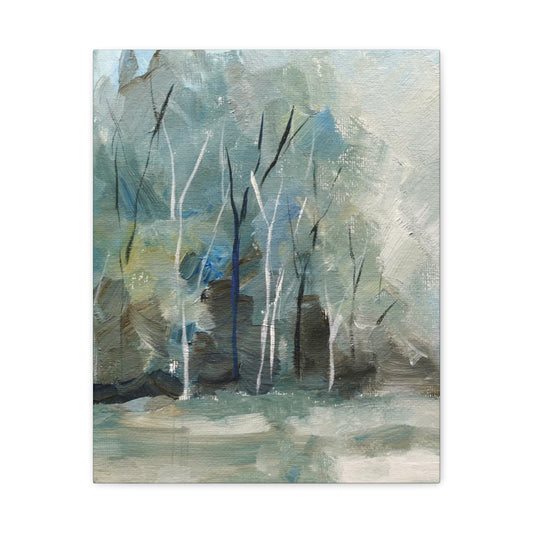 Faded Forest Canvas Wall Art Vertical - Canvasses