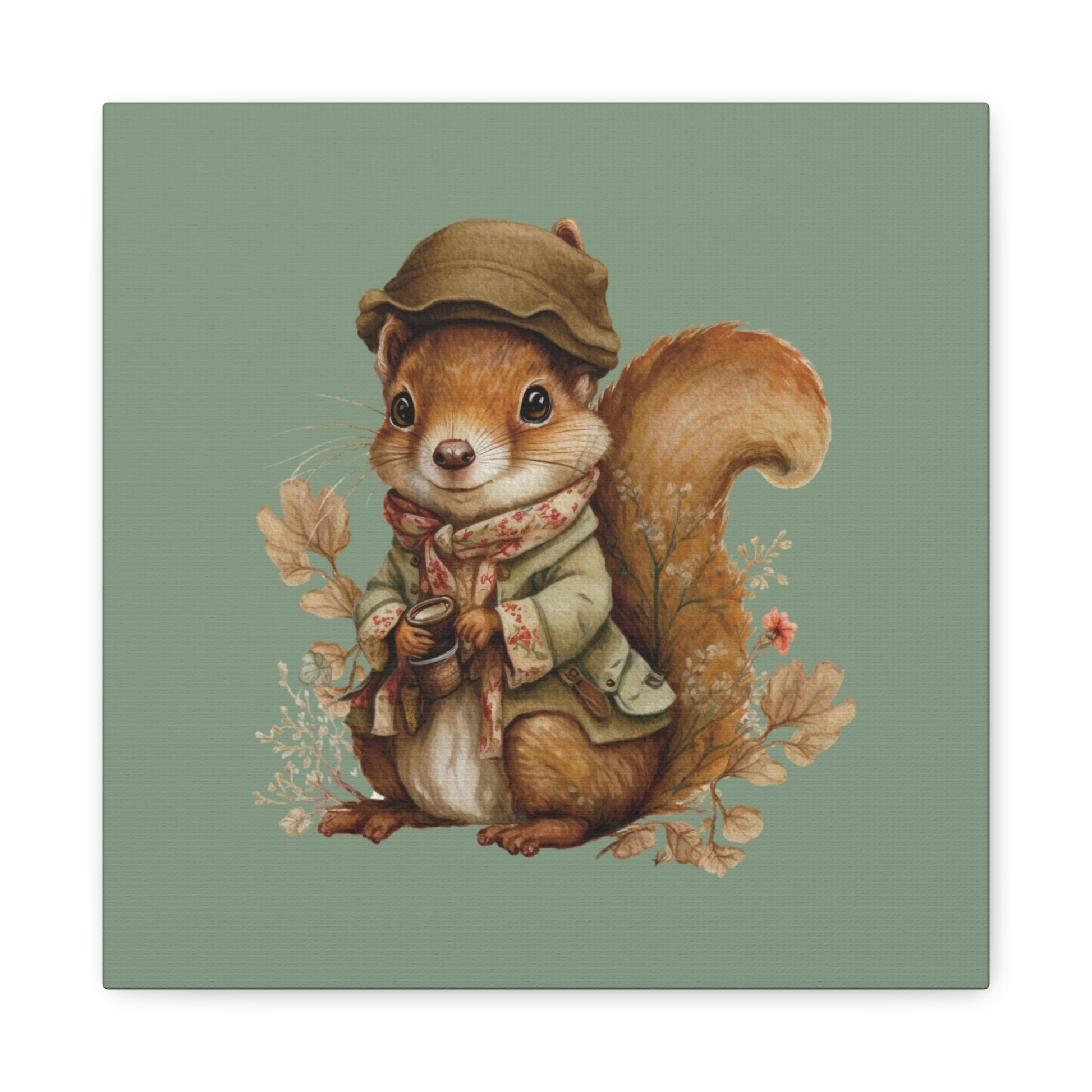 The Nut Collector Canvas Wall Art Square - Canvasses