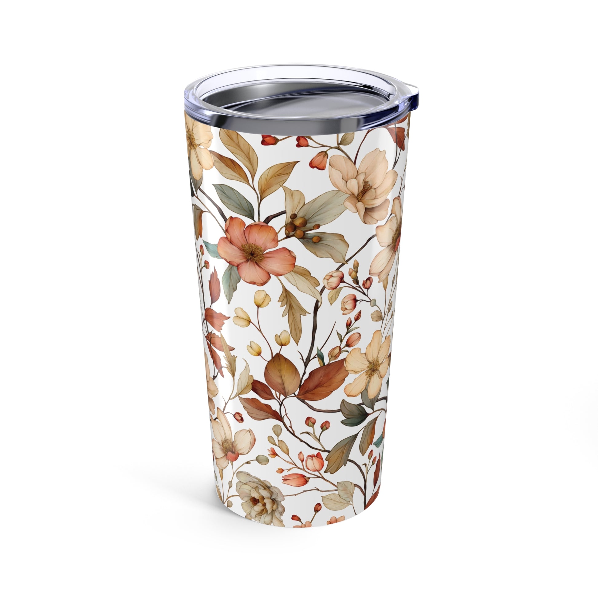 Vintage Boho Florals 20 oz Stainless Steel Tumbler - Canvasses