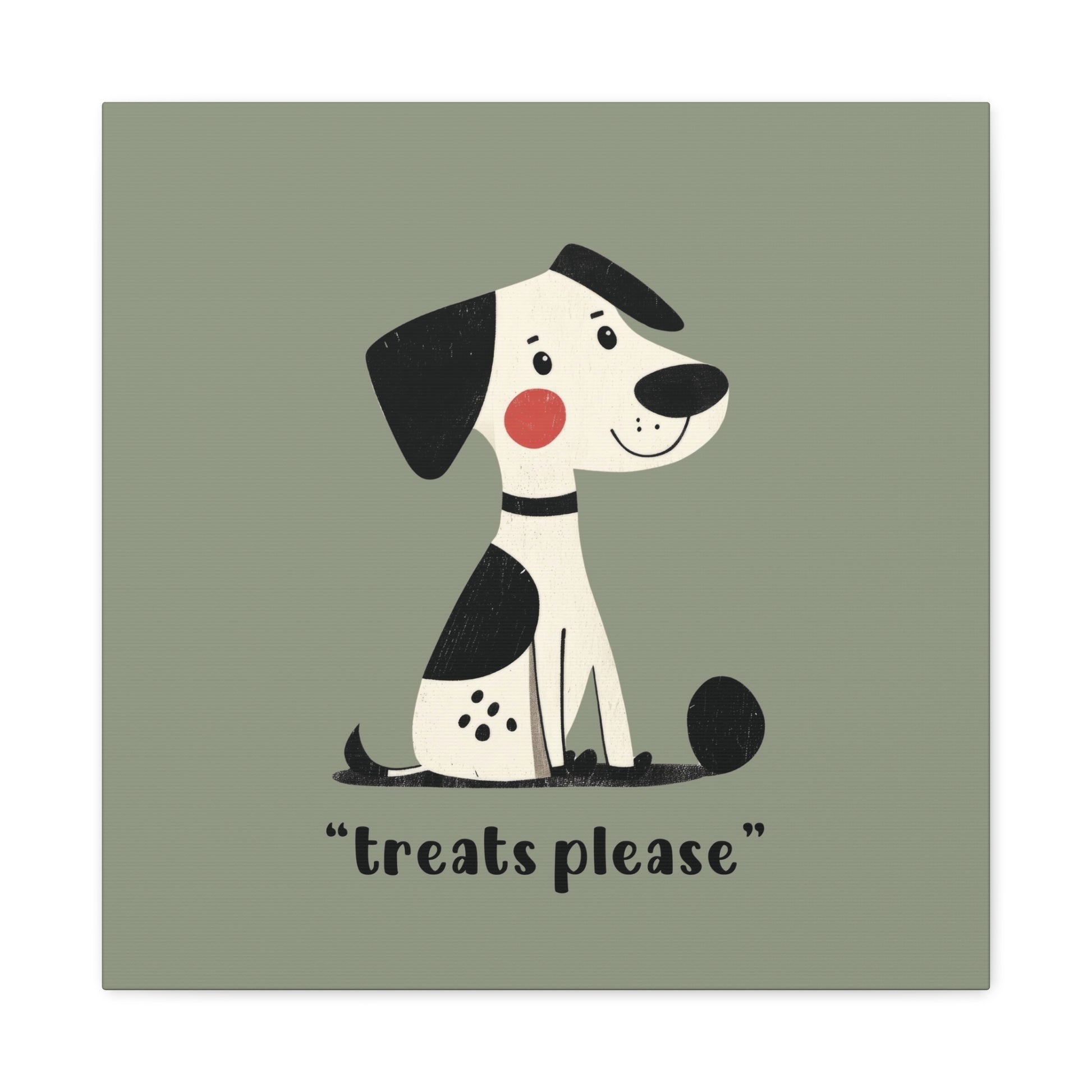 Treats Please Canvas Wall Art Square - Canvasses