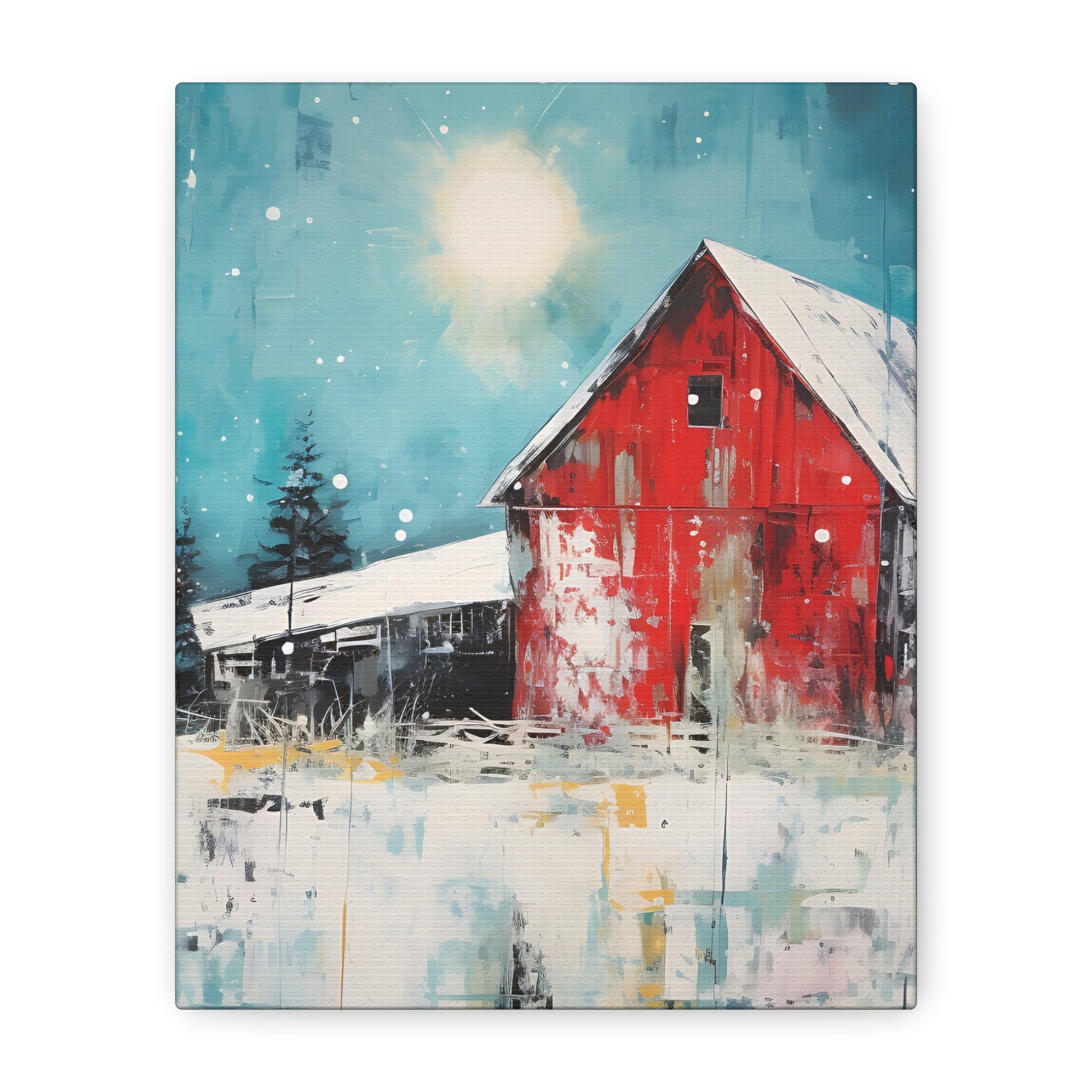 Red Refuge Canvas Wall Art Vertical - Canvasses