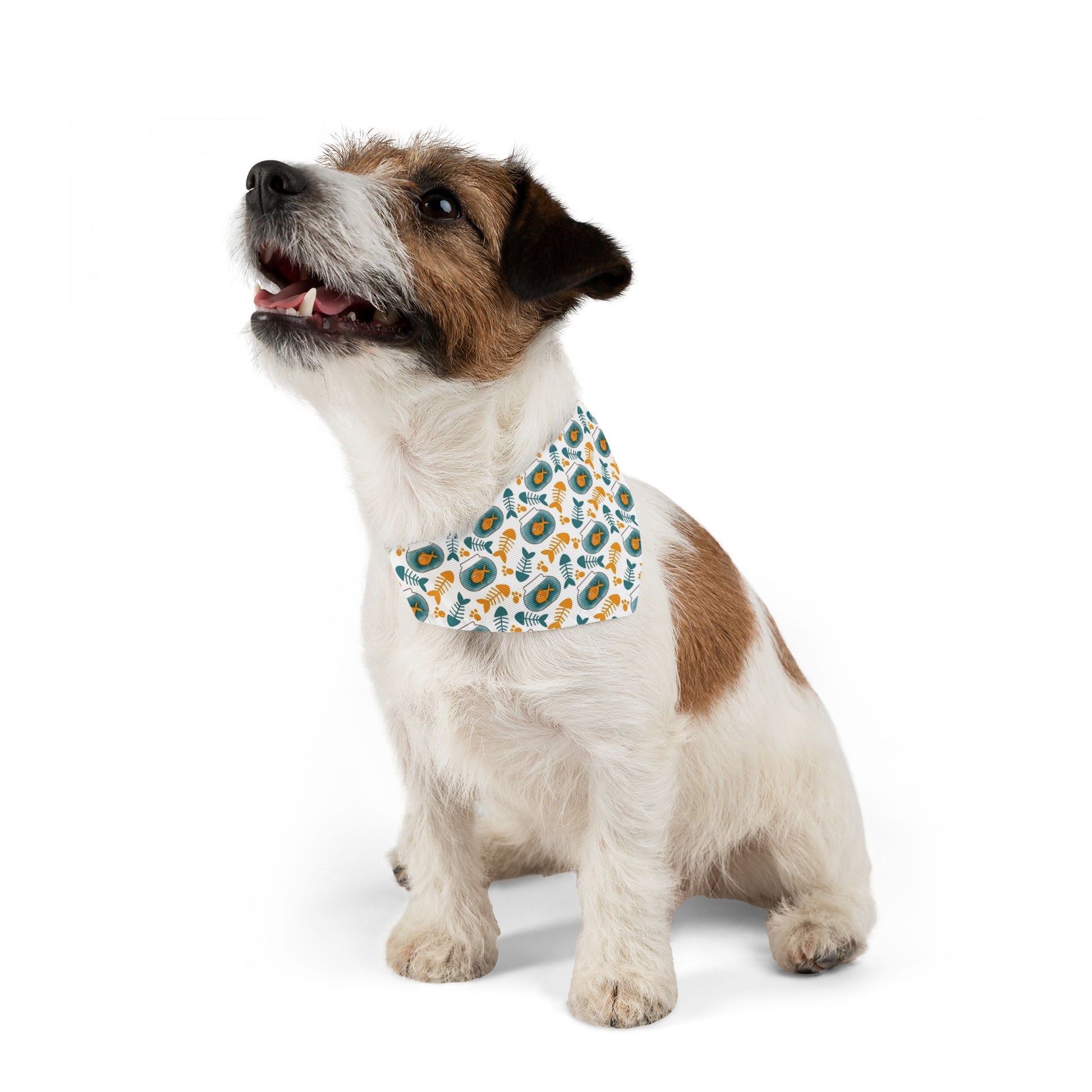 Gold Fish Pet Bandana Collar - Canvasses
