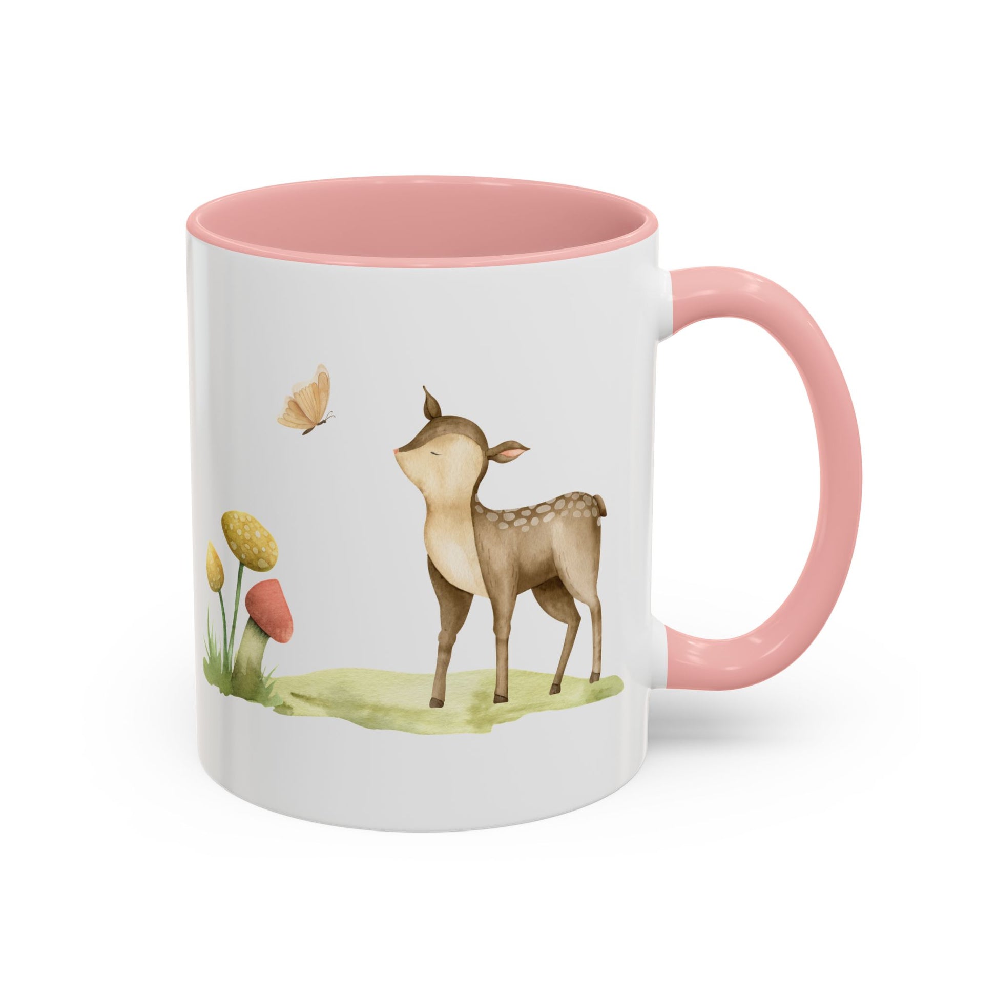 Watercolor Deer Accent Mug - Canvasses