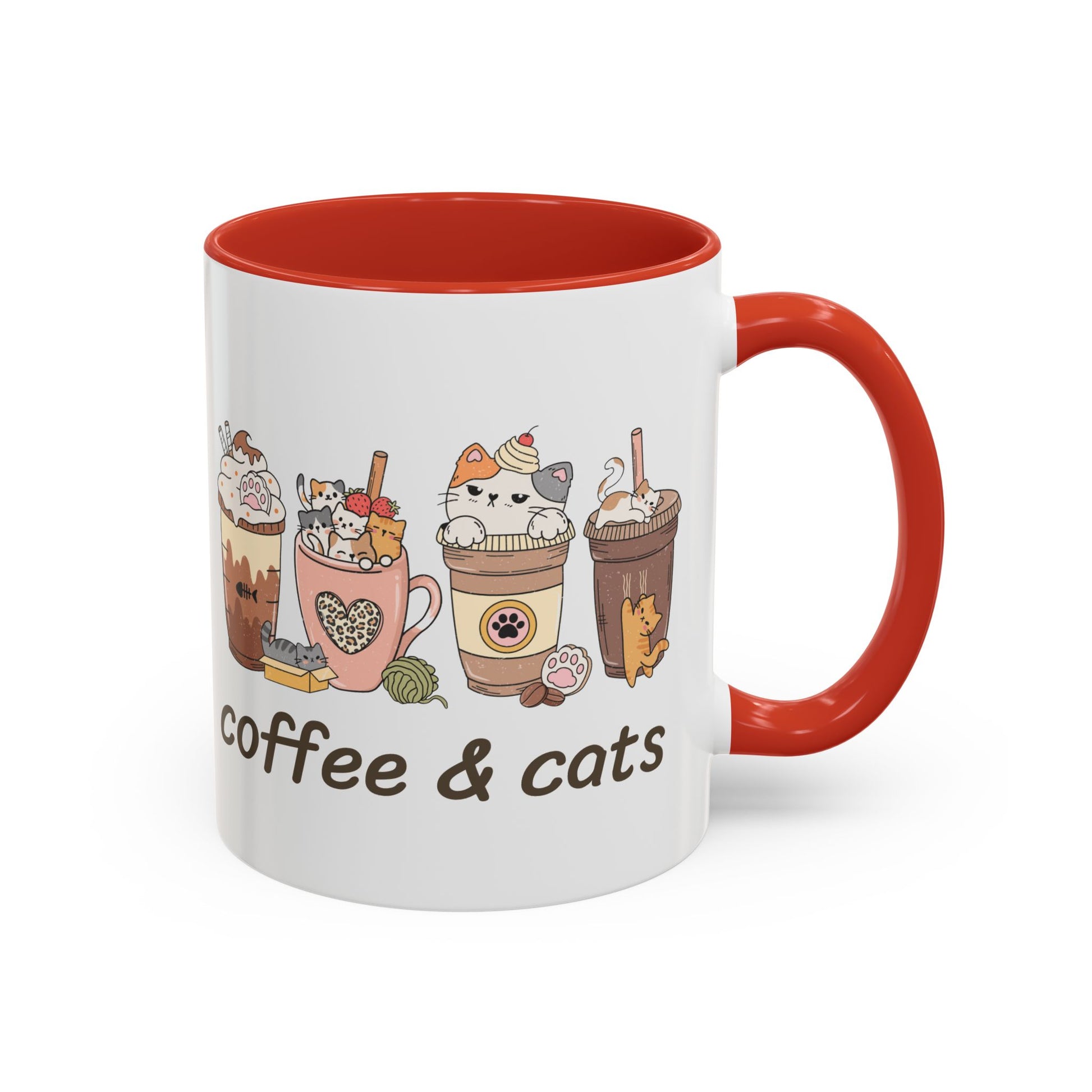 Coffee & Cats Accent Mug - Canvasses
