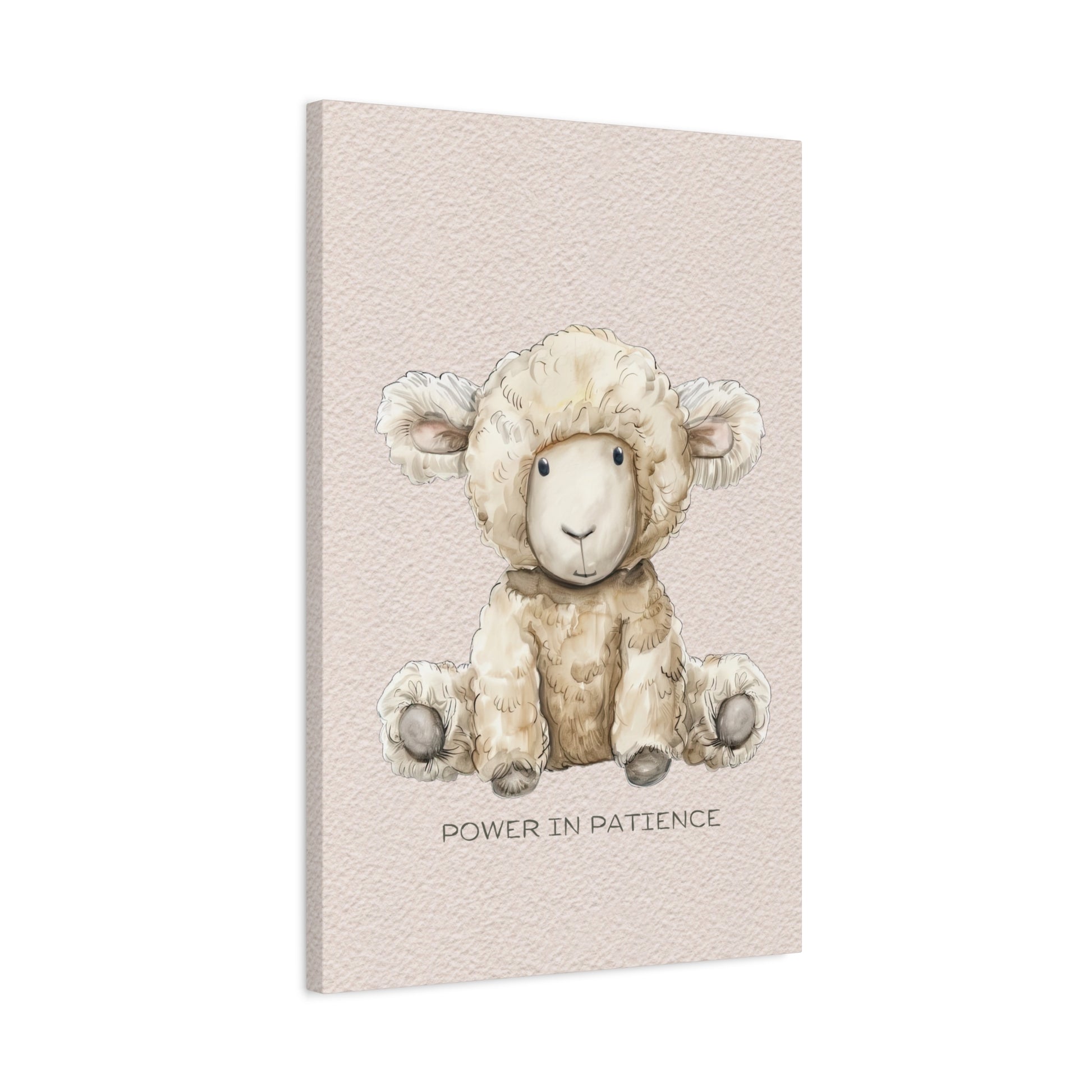Power in Patience Canvas Wall Art Vertical - Canvasses