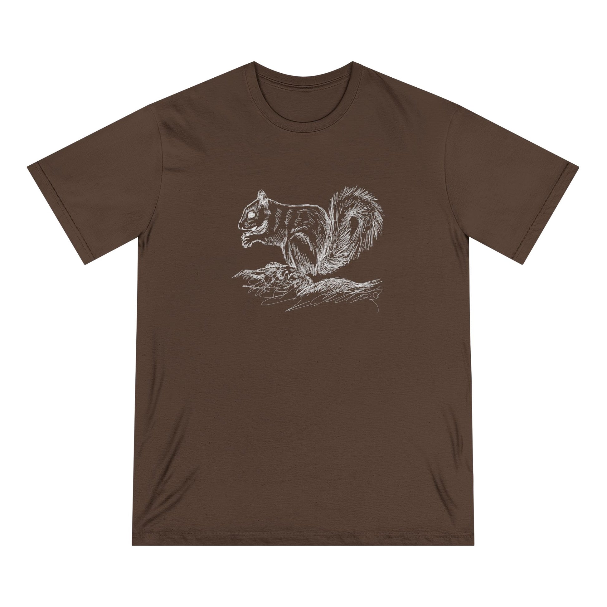 Squirrel Sketch Women 100% Organic Cotton T-Shirt - Canvasses