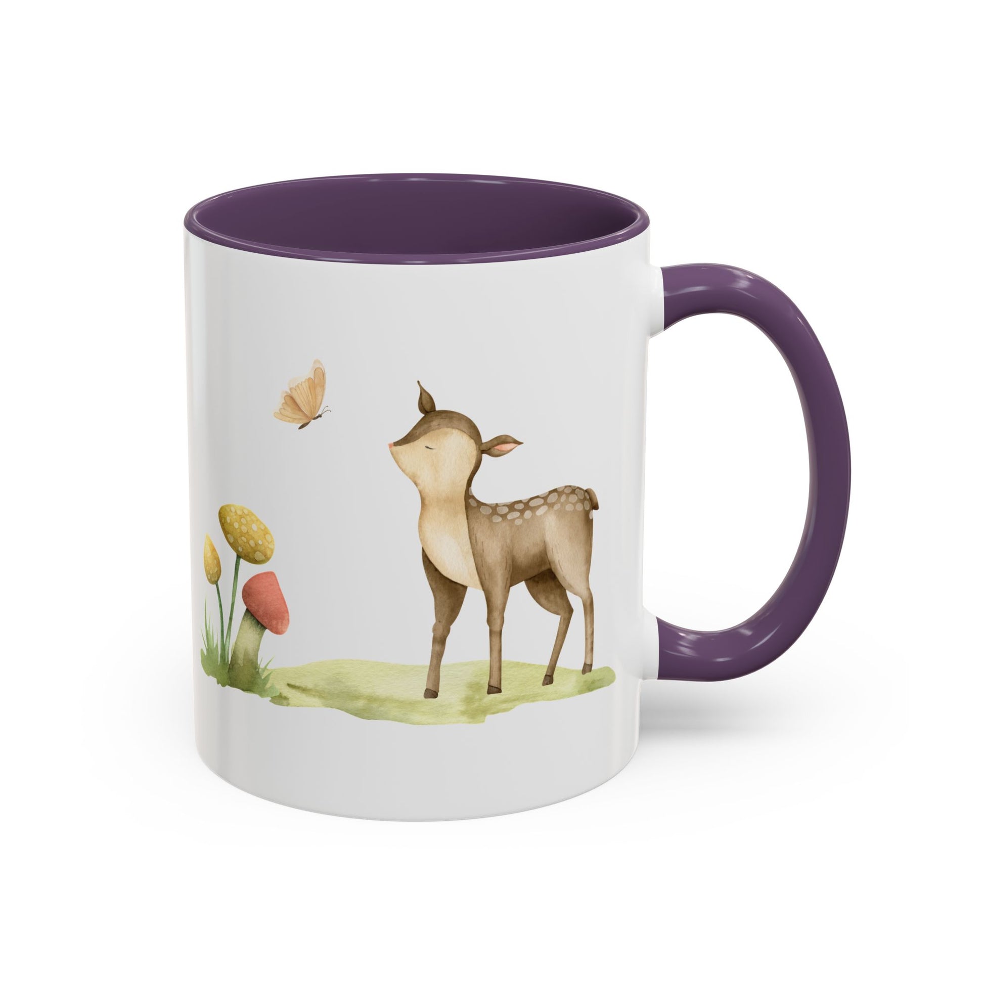 Watercolor Deer Accent Mug - Canvasses