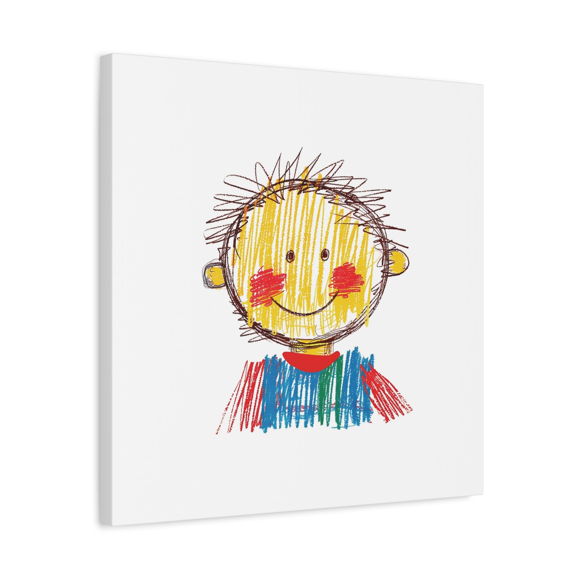Crayon Kid Canvas Wall Art Square - Canvasses