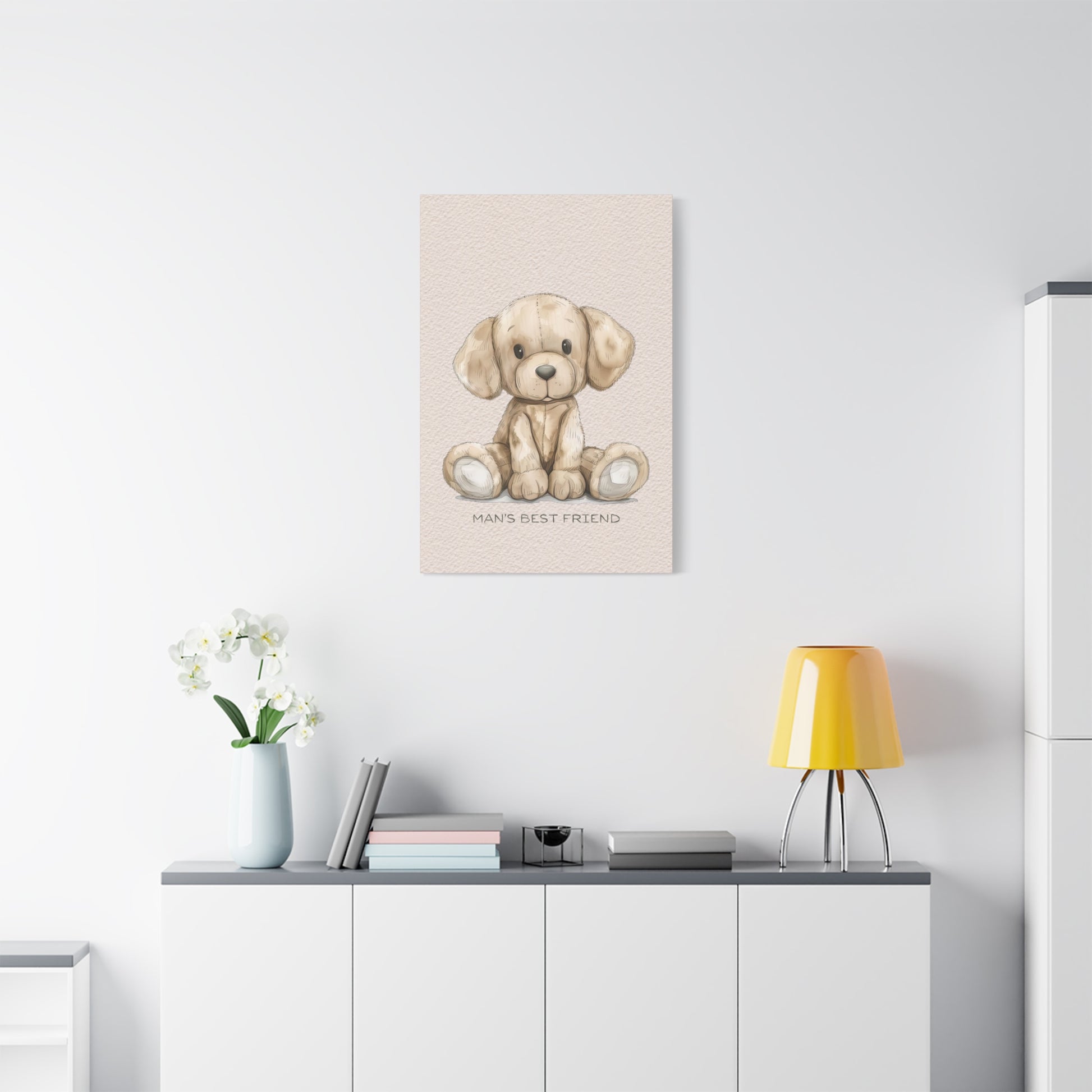 Man's Best Friend Canvas Wall Art Vertical - Canvasses