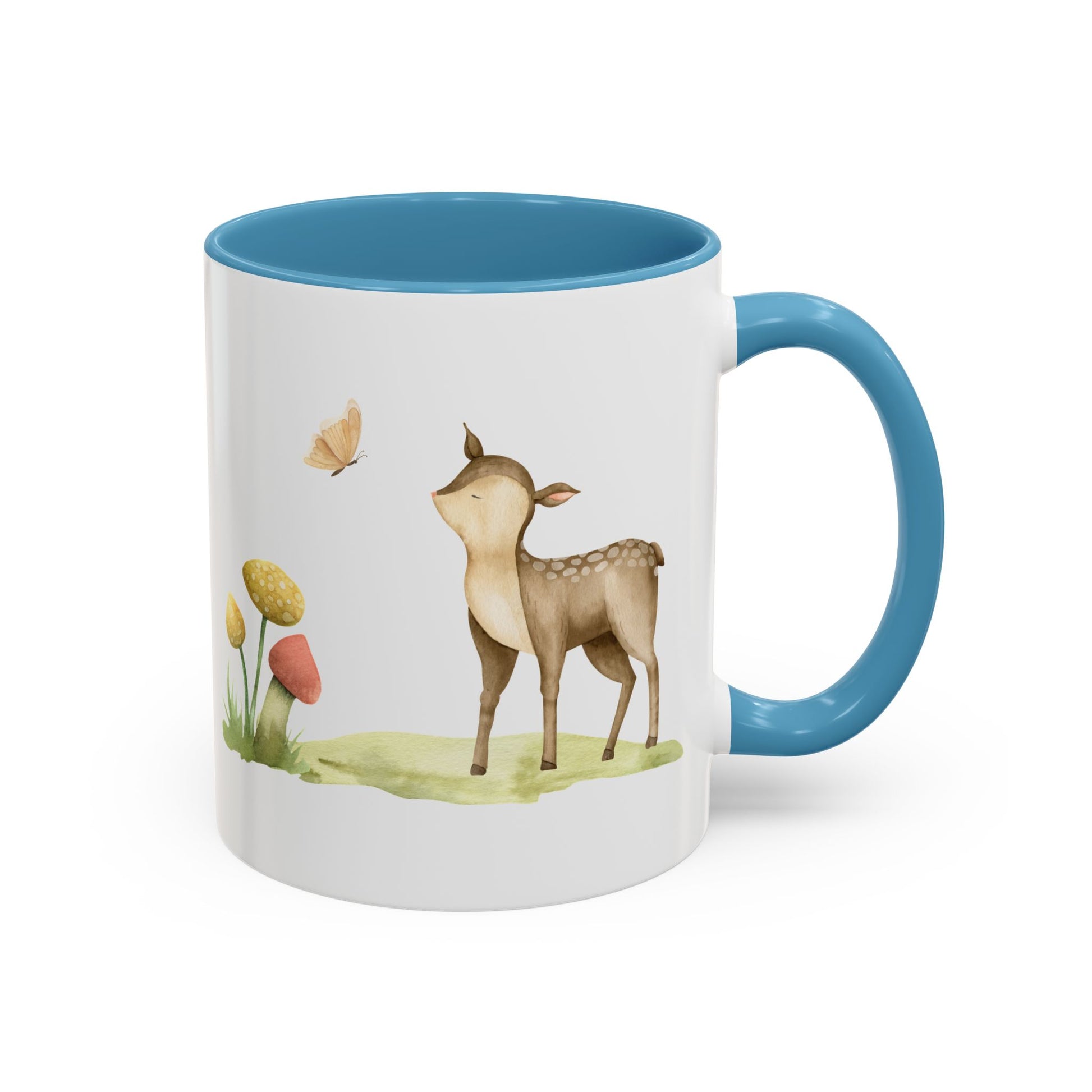 Watercolor Deer Accent Mug - Canvasses