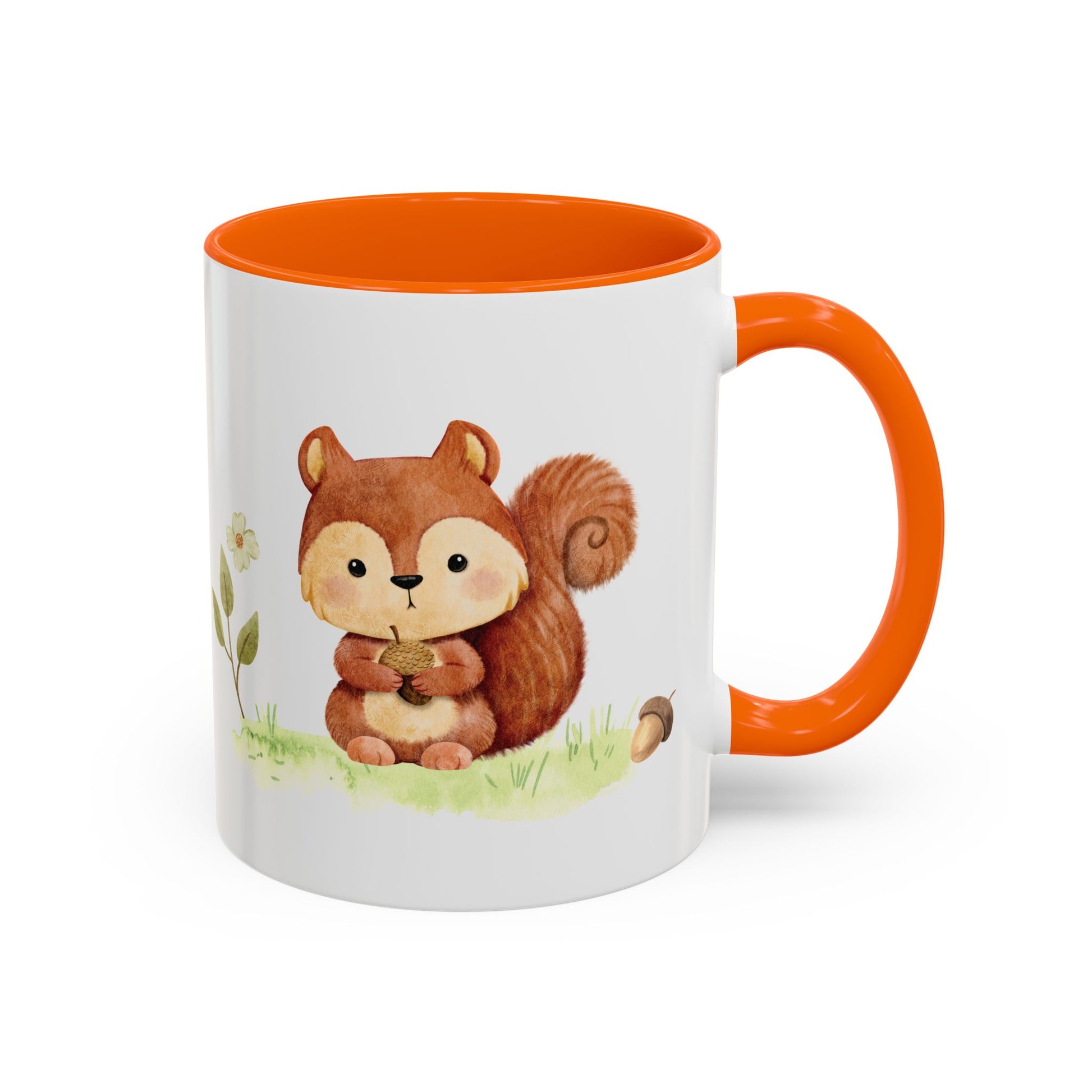 Watercolor Squirrel Accent Mug - Canvasses