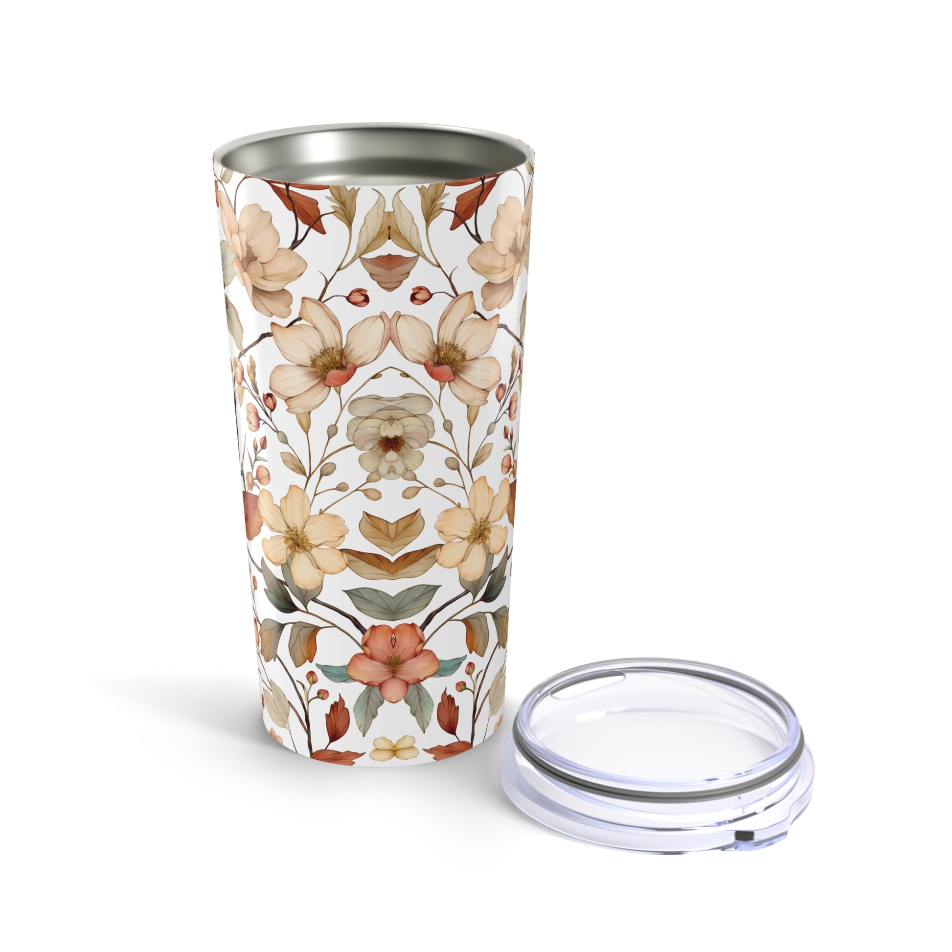 Vintage Boho Florals 20 oz Stainless Steel Tumbler - Canvasses