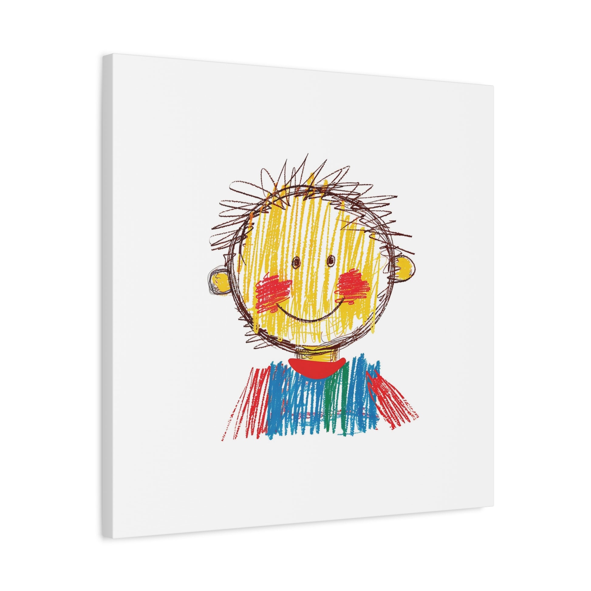 Crayon Kid Canvas Wall Art Square - Canvasses