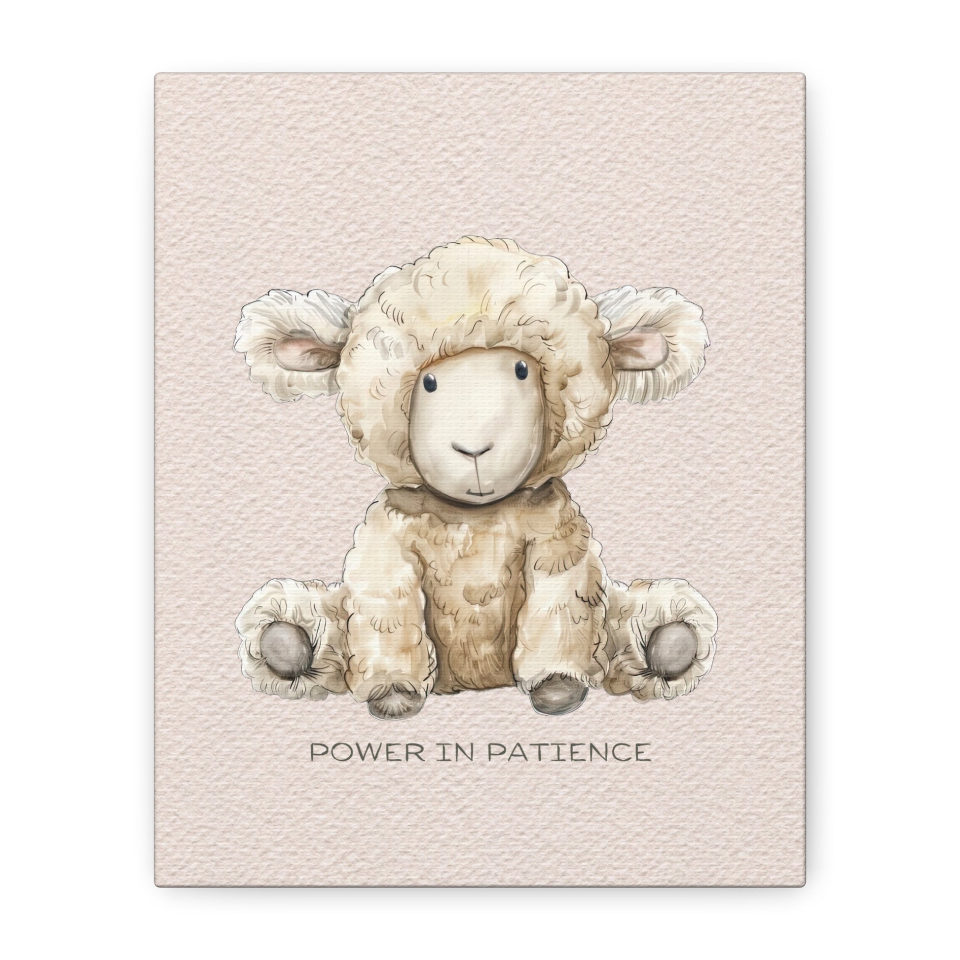 Power in Patience Canvas Wall Art Vertical - Canvasses