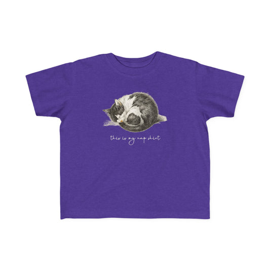 Kitty Nap Toddlers 100% Cotton T-Shirt