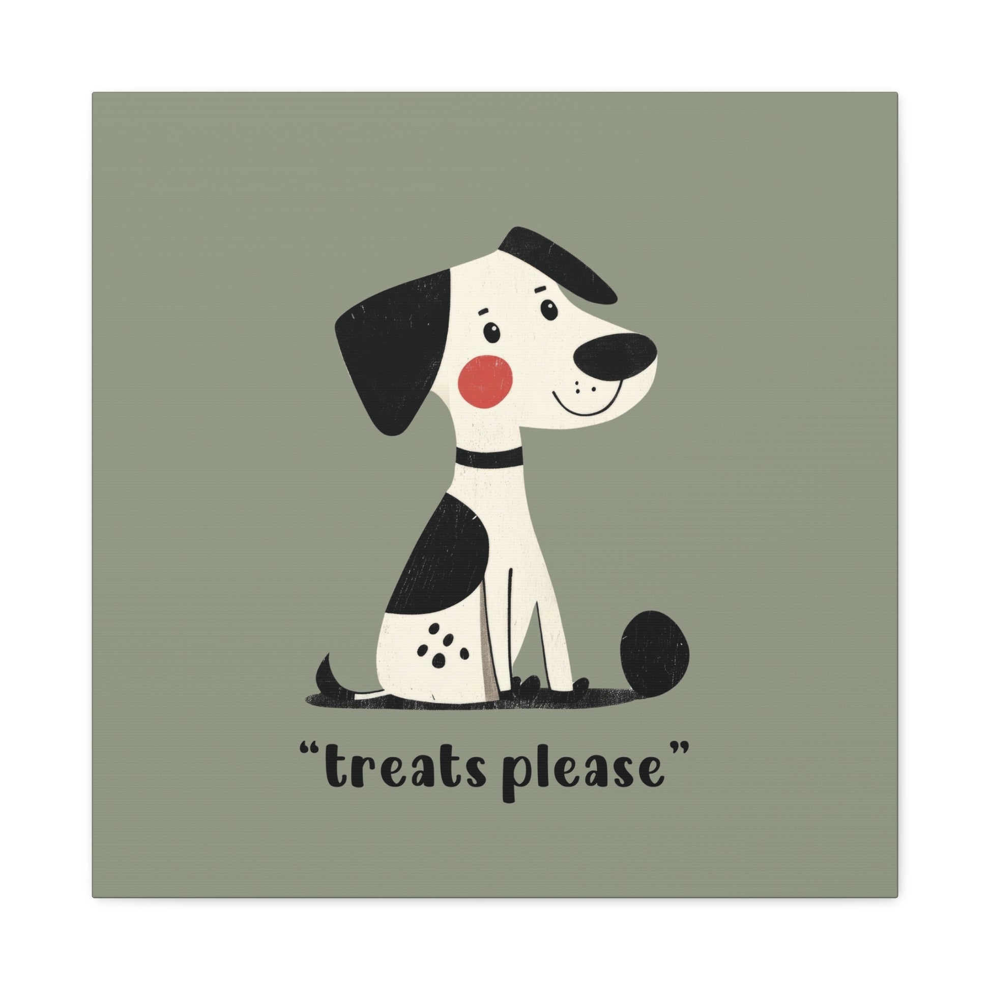 Treats Please Canvas Wall Art Square - Canvasses