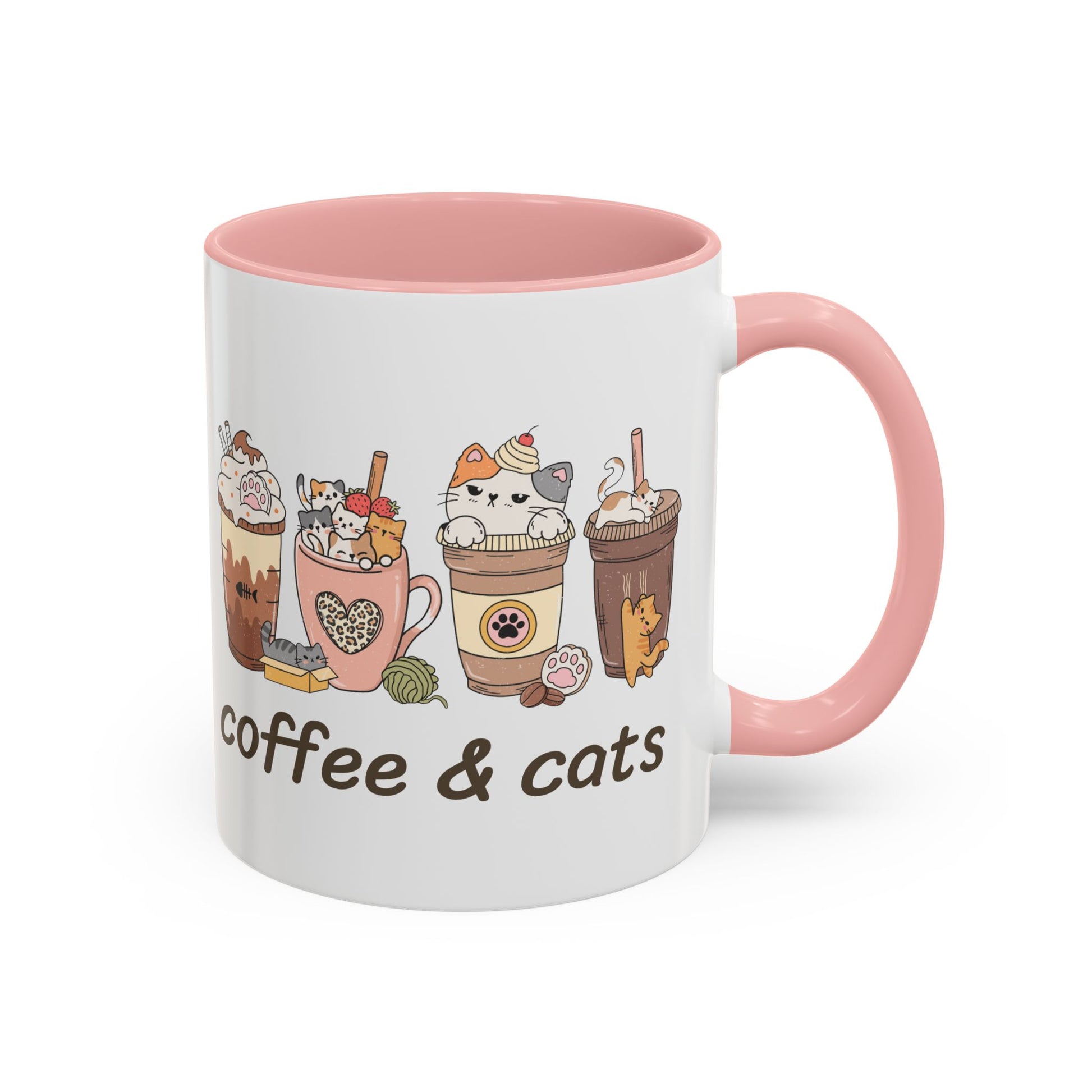 Coffee & Cats Accent Mug - Canvasses