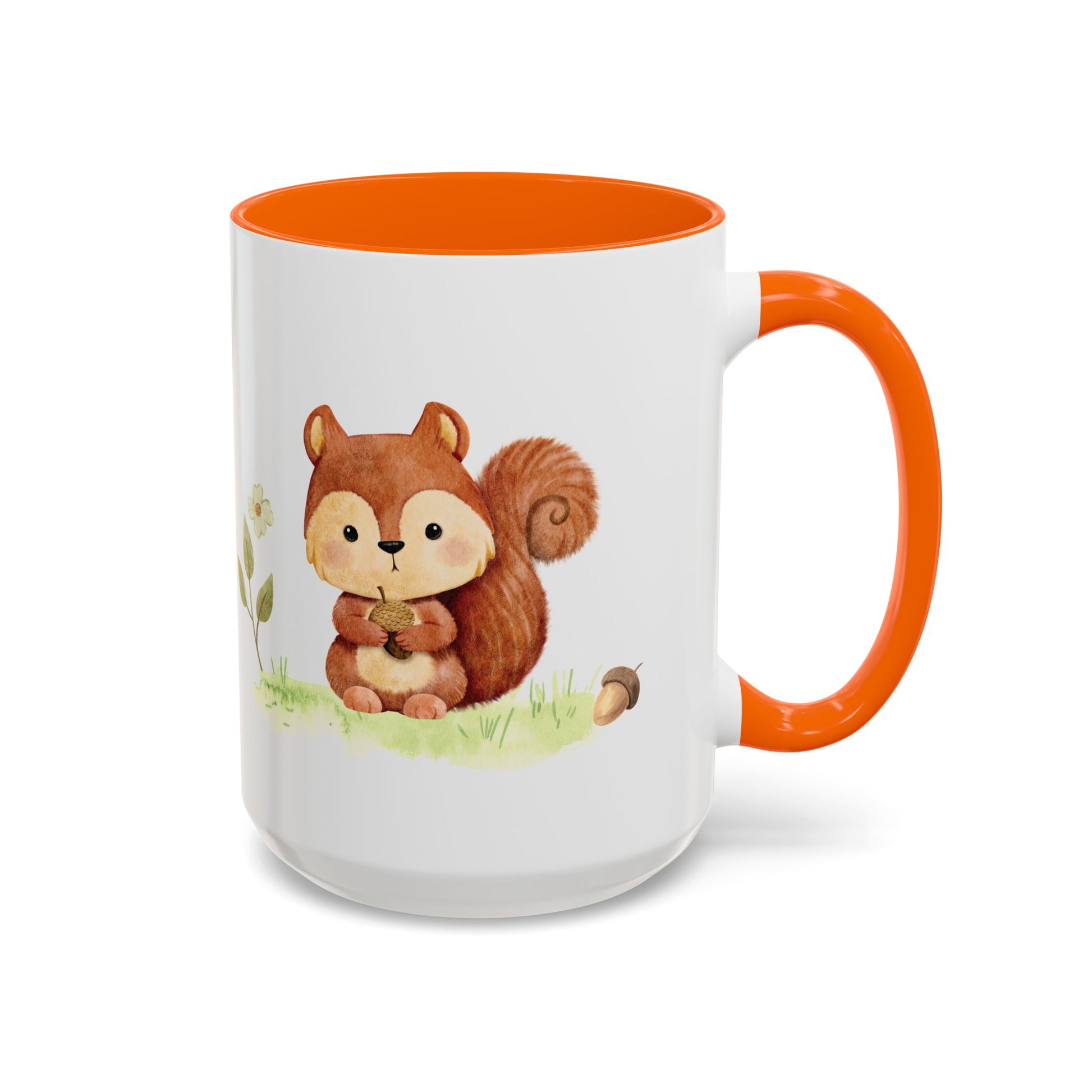 Watercolor Squirrel Accent Mug - Canvasses