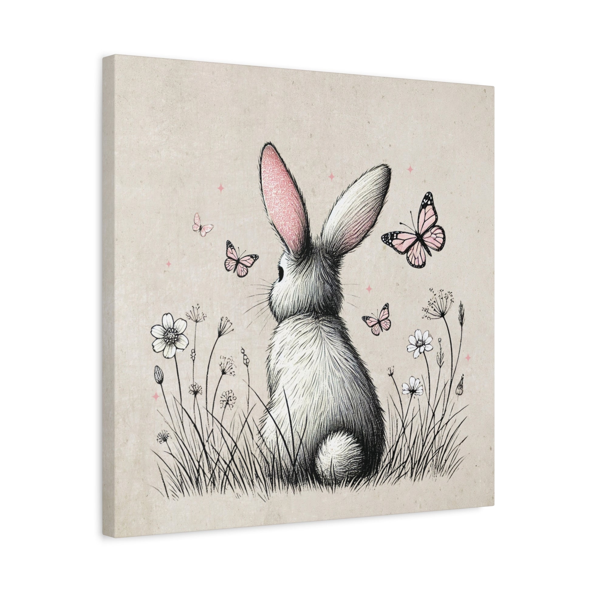 Bunny Playground Canvas Wall Art Square - Canvasses