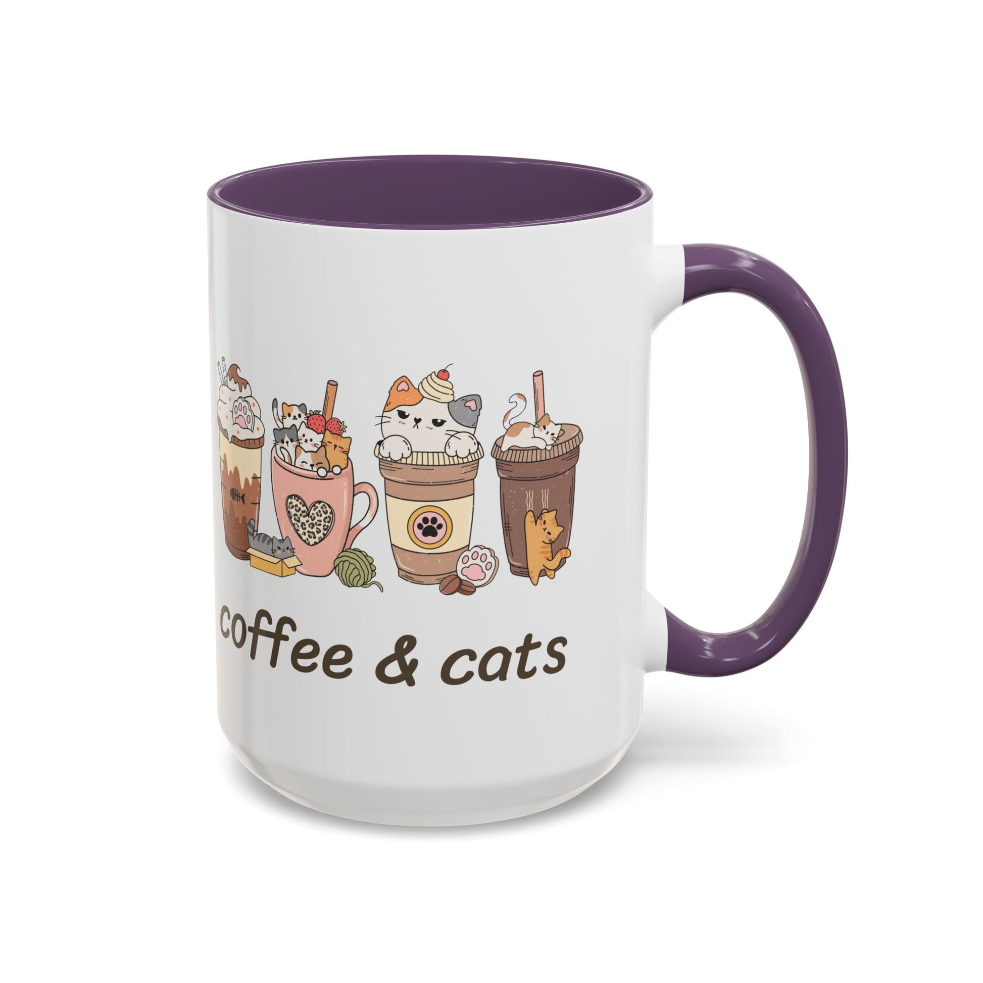 Coffee & Cats Accent Mug - Canvasses
