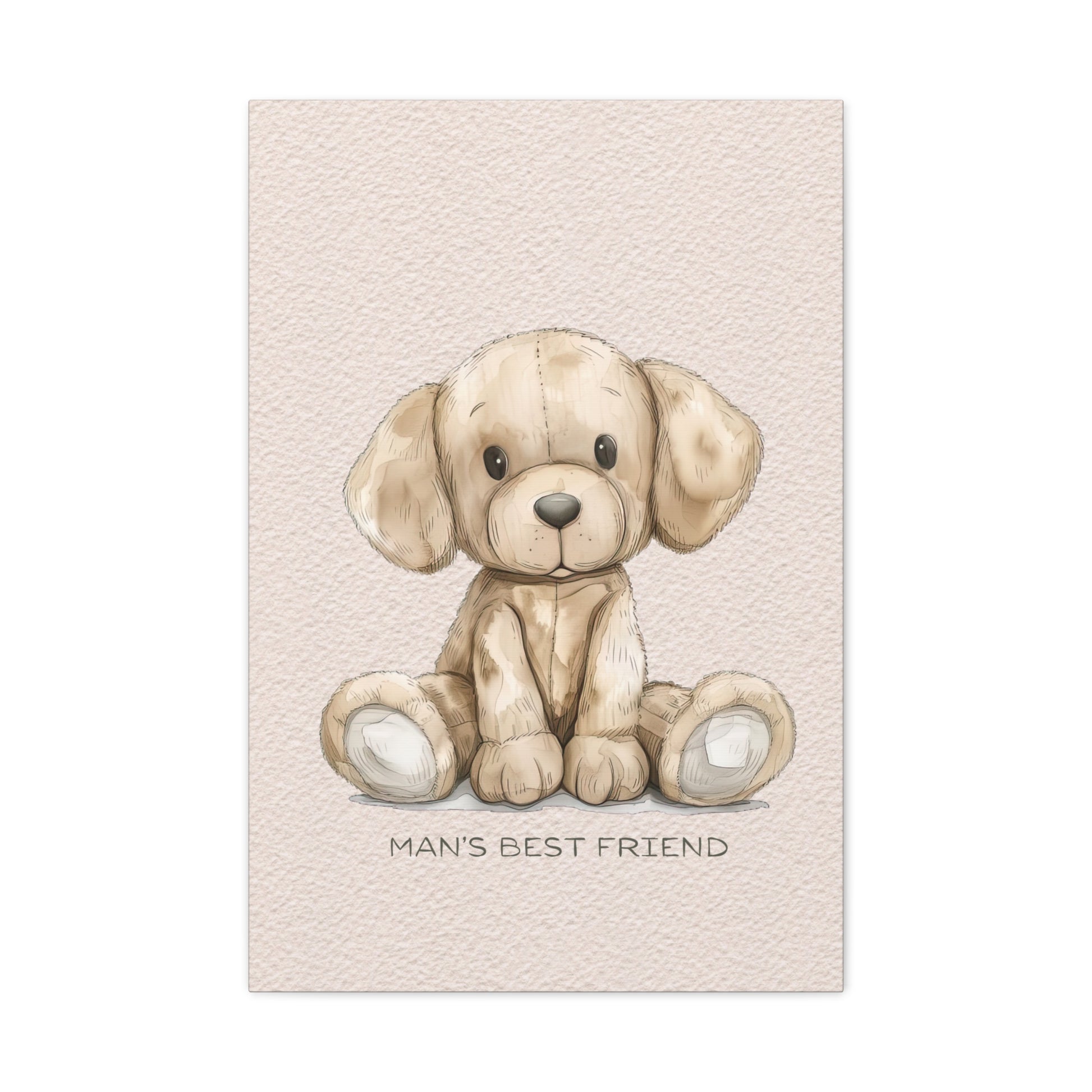 Man's Best Friend Canvas Wall Art Vertical - Canvasses