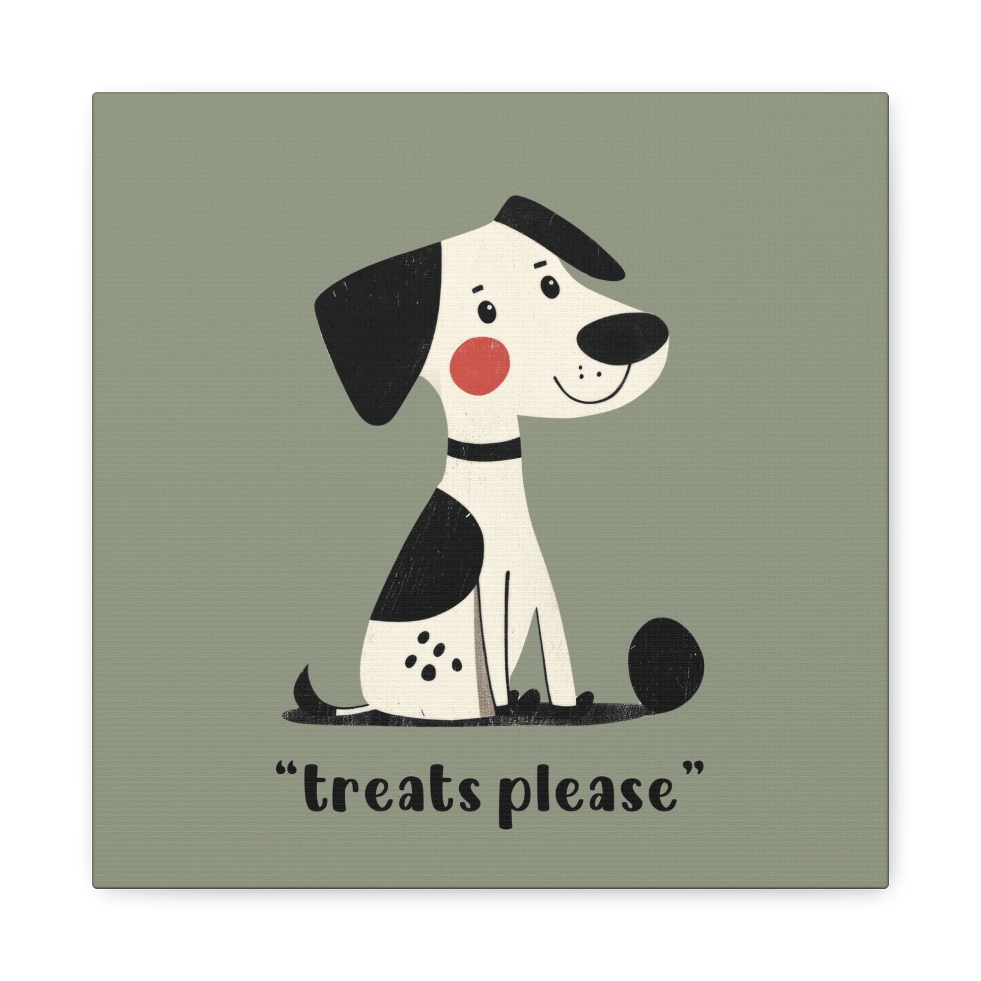 Treats Please Canvas Wall Art Square - Canvasses