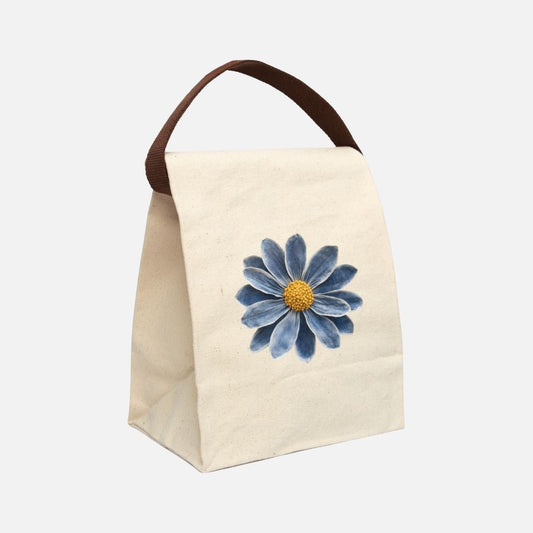 Denim Daisy Canvas Lunch Bag - Canvasses