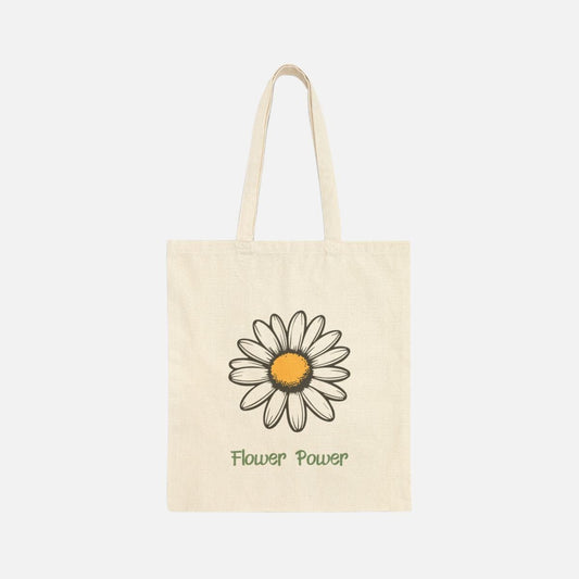 Flower Power Canvas Tote Bag - Canvasses