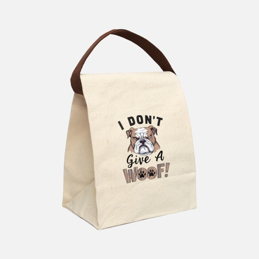 Grumpy Bulldog Canvas Lunch Bag - Canvasses